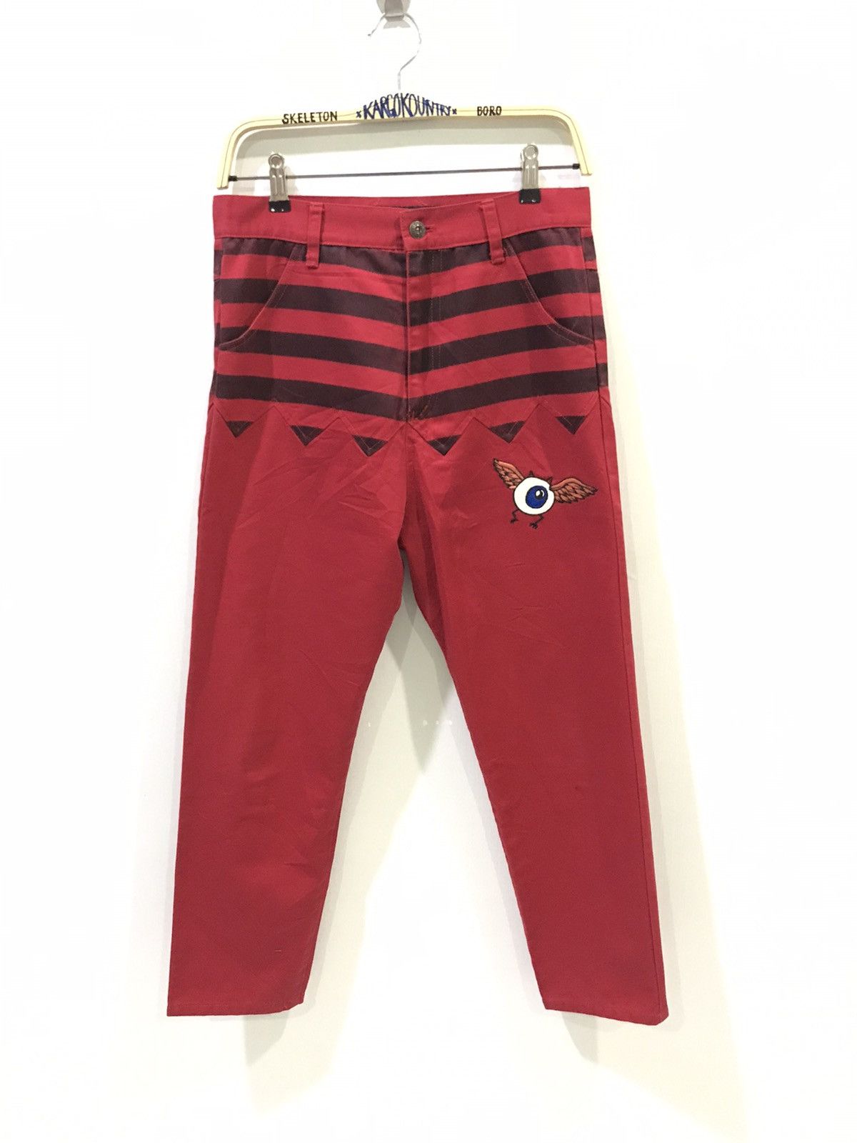 CANDY STRIPPER Japan Rare Emo Gothic Streetwear Eye Pant