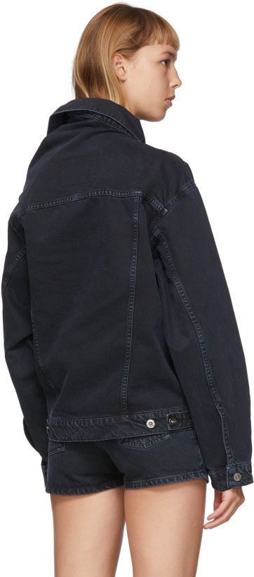 Y/Project Fp32 - Black Asymmetric Collar Denim Jacket Size US S / EU 44-46 / 1 - 8 Thumbnail