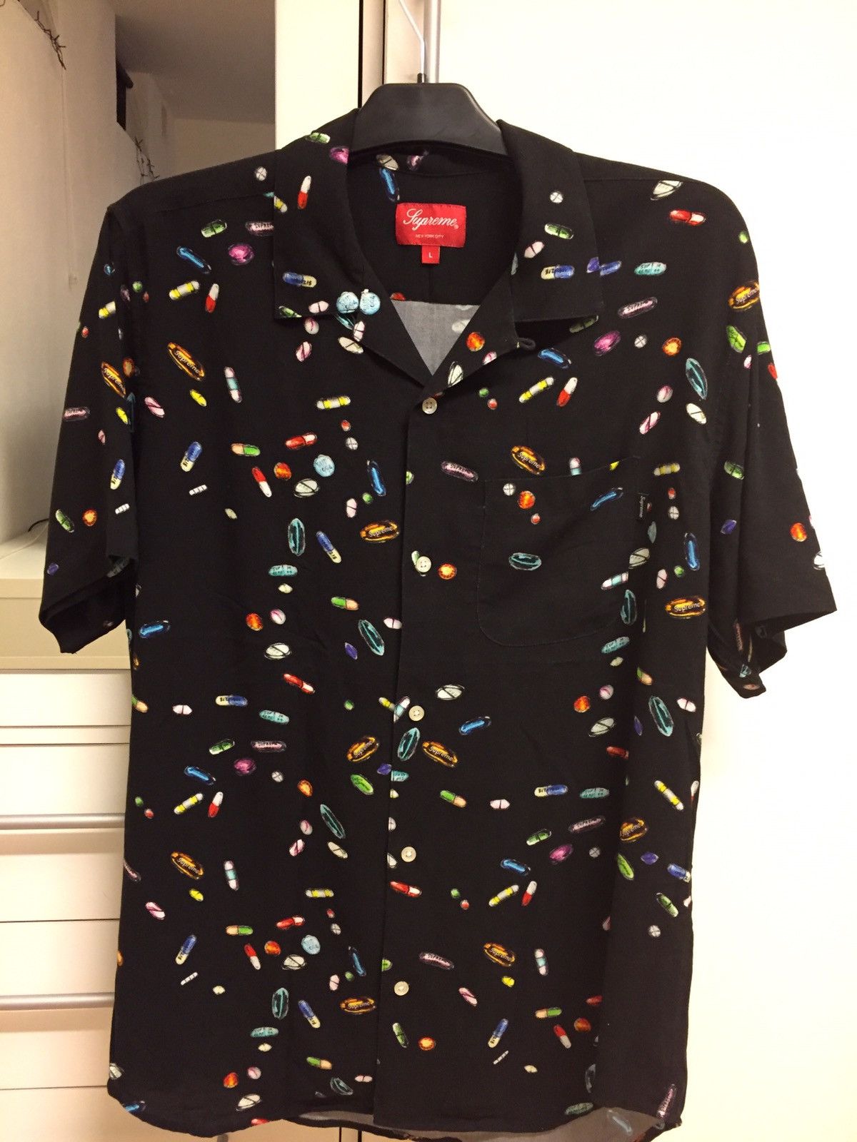 Supreme Supreme Pills Rayon Shirt | Grailed