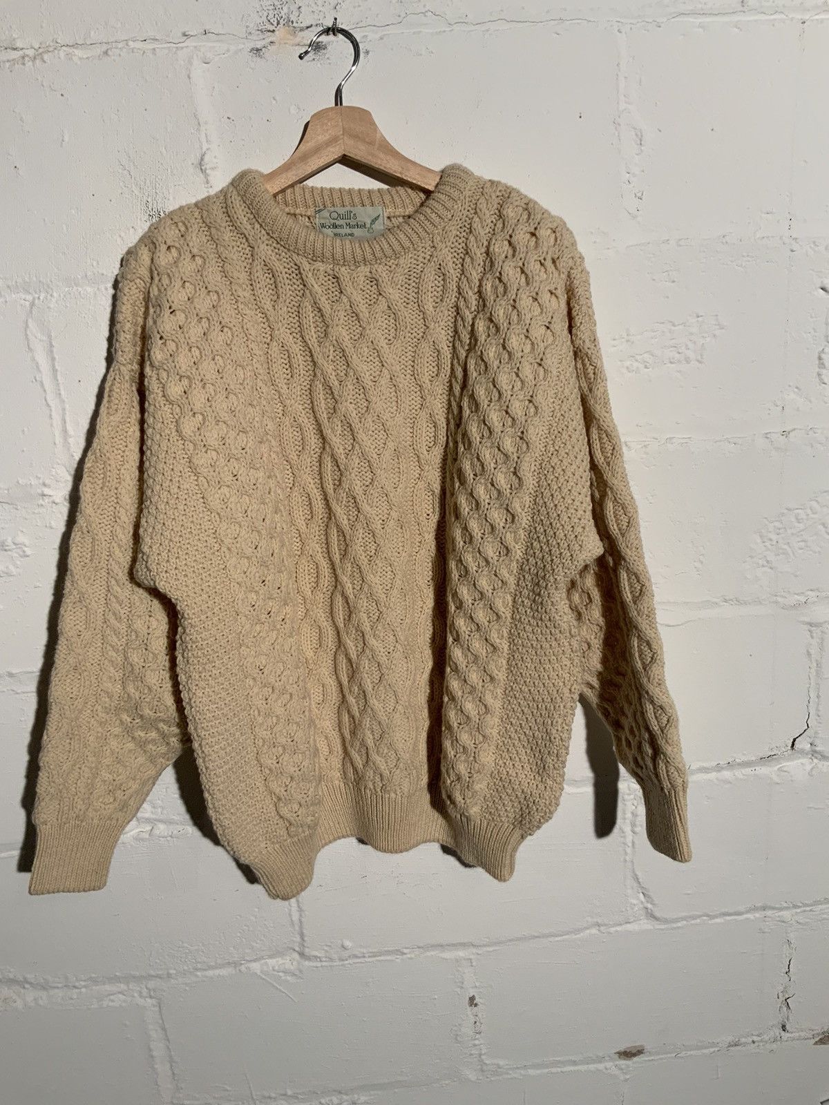 Vintage Vintage Cable Knit Fisherman’s Sweater Size US S / EU 44-46 / 1 - 1 Thumbnail
