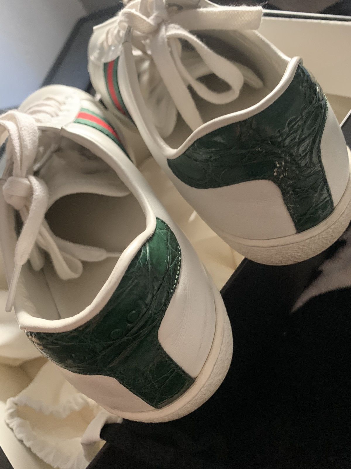 Gucci Gucci Alligator skin Sneakers Size US 8 / EU 41 - 3 Thumbnail