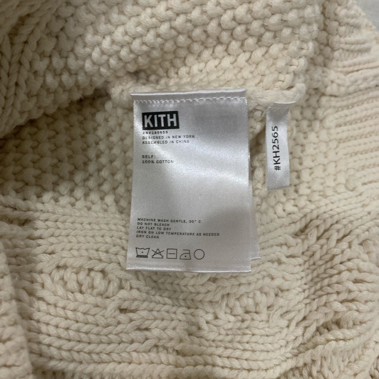 Kith Kith Gramercy Cable Knit Mock Neck Sweater | Grailed
