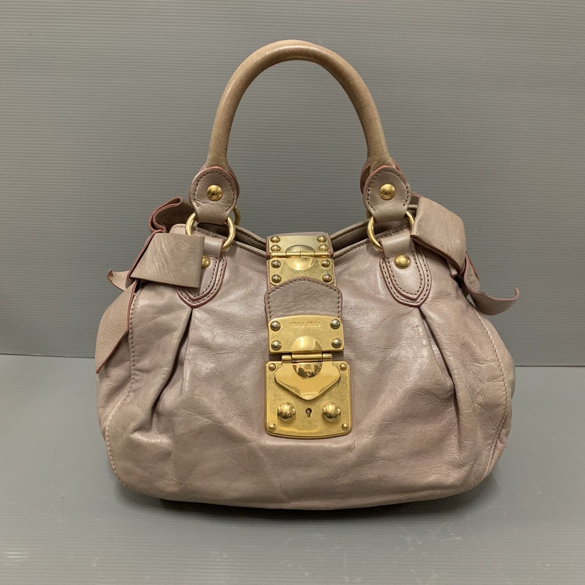 Authentic top Miu Miu Leather Handbag