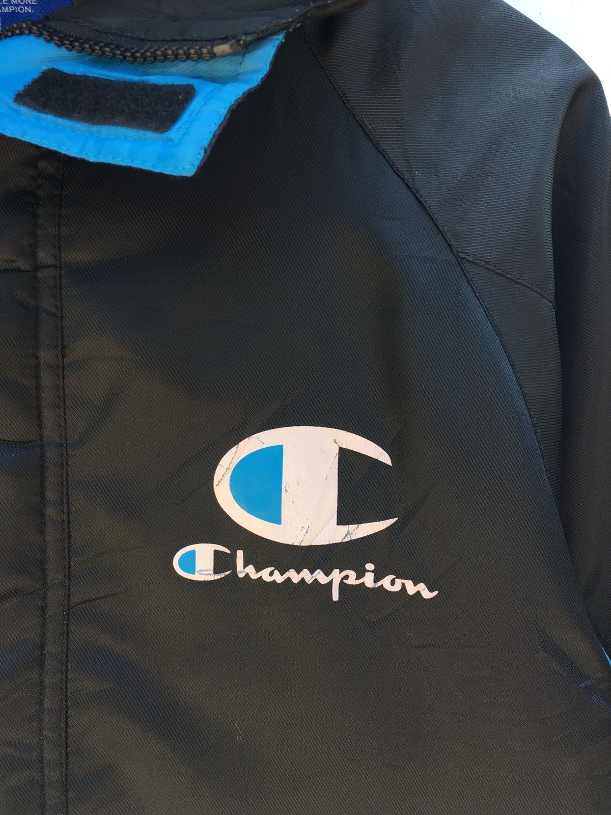 Champion Vintage Champion Blue Windbreaker Hoodie Size US M / EU 48-50 / 2 - 6 Thumbnail