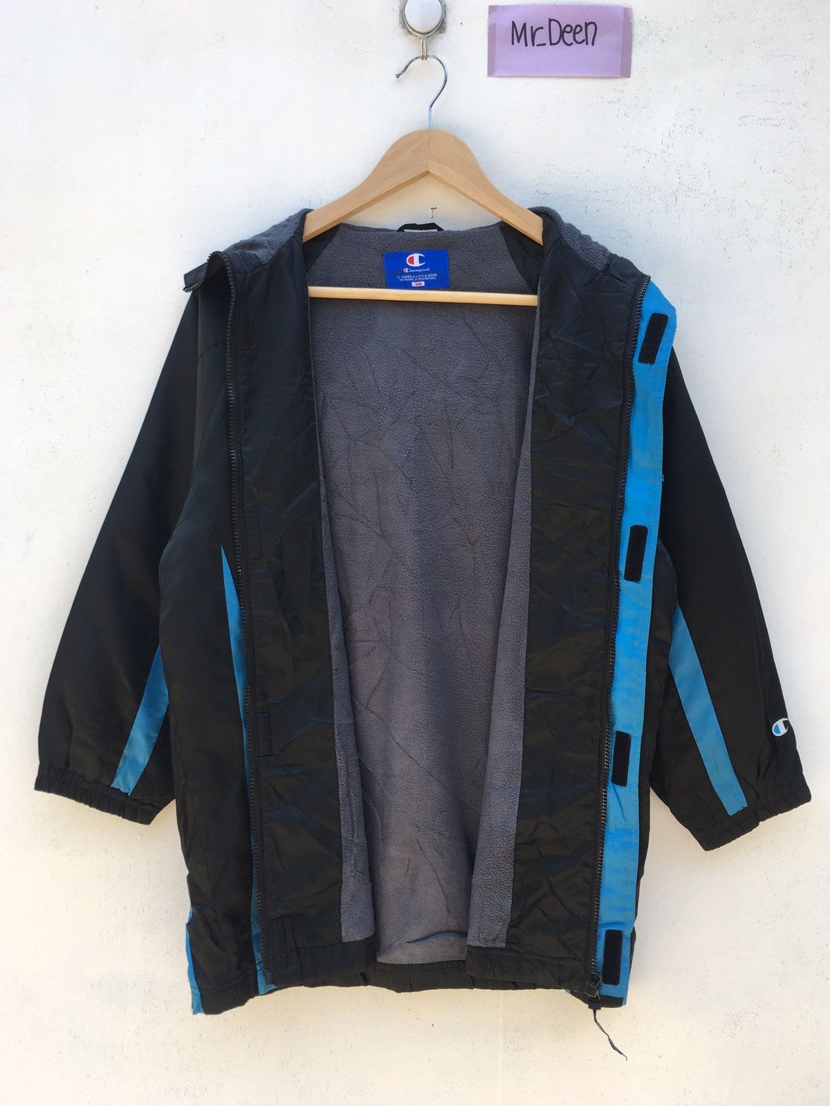 Champion Vintage Champion Blue Windbreaker Hoodie Size US M / EU 48-50 / 2 - 10 Thumbnail