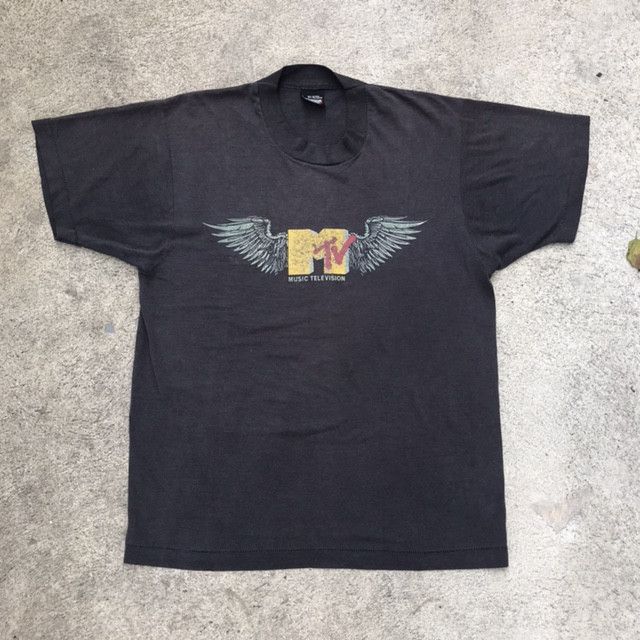 Mtv Rare Vintage 90s Mtv Logo Music Television Tee Shirt Faded Size US L / EU 52-54 / 3 - 2 Thumbnail
