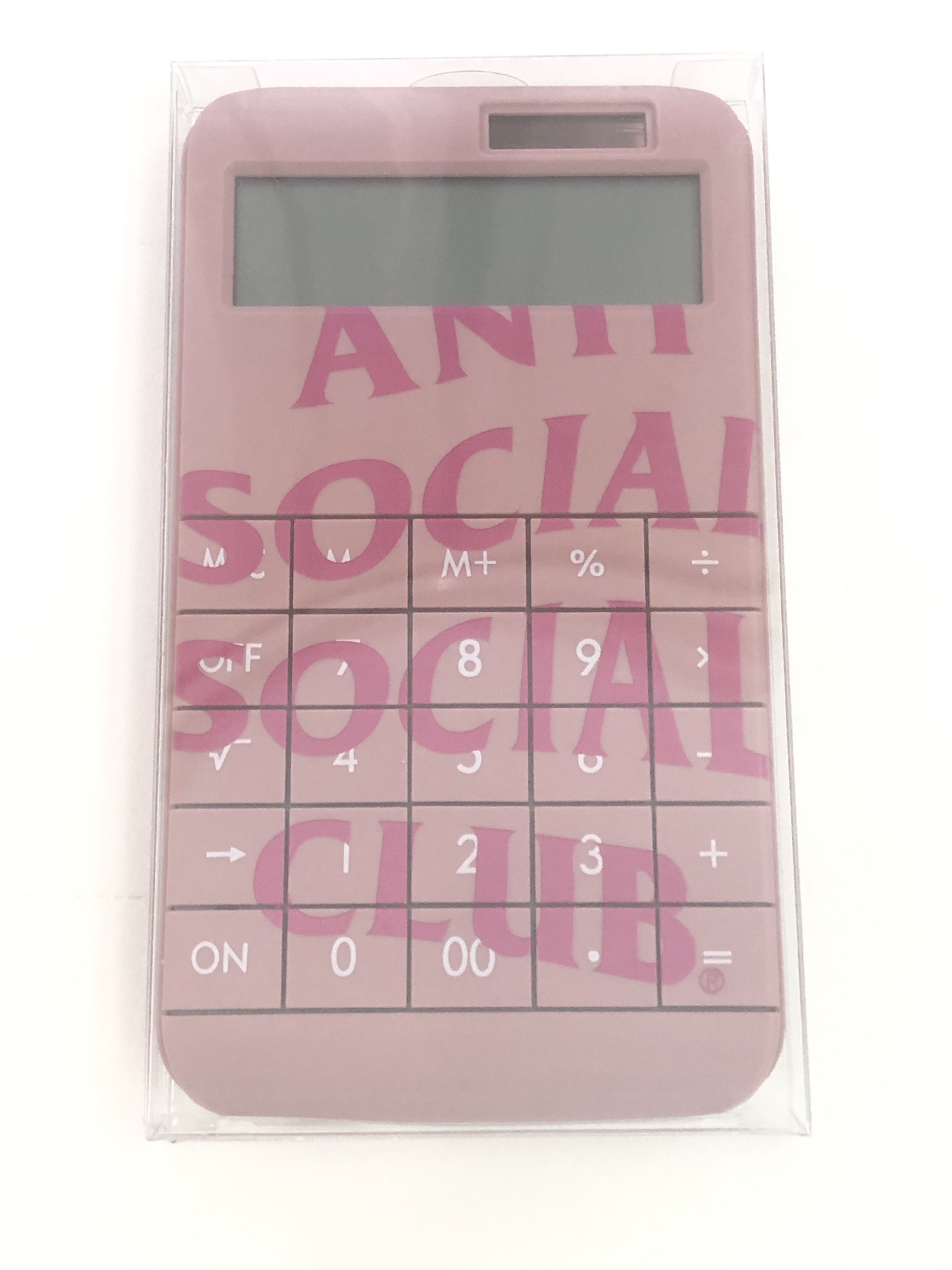 Anti Social Social Club DS Pink ASSC 7734 Big solar Calculator FTP FOG CDG KAWS BAPE Size ONE SIZE - 4 Thumbnail