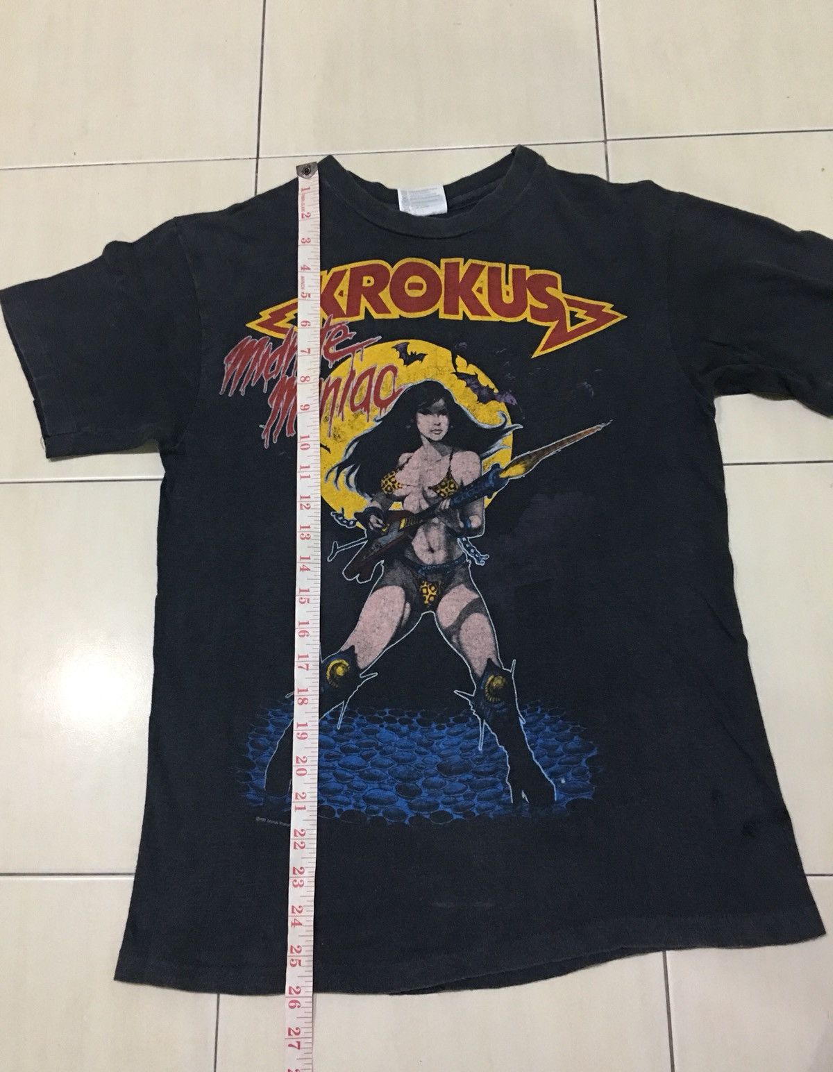 Band Tees × Vintage Vintage 80s Krokus Concert Rare Tshirt Size US M / EU 48-50 / 2 - 9 Thumbnail