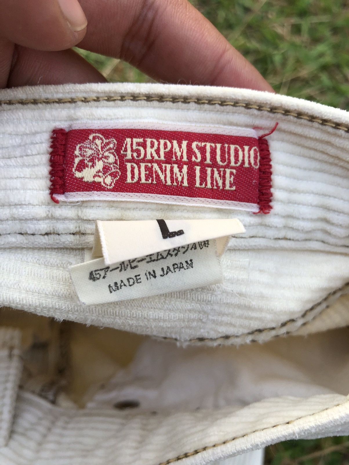 45rpm 45rpm Studio Denim Line Corduroy Denim Pant Size US 27 - 7 Thumbnail