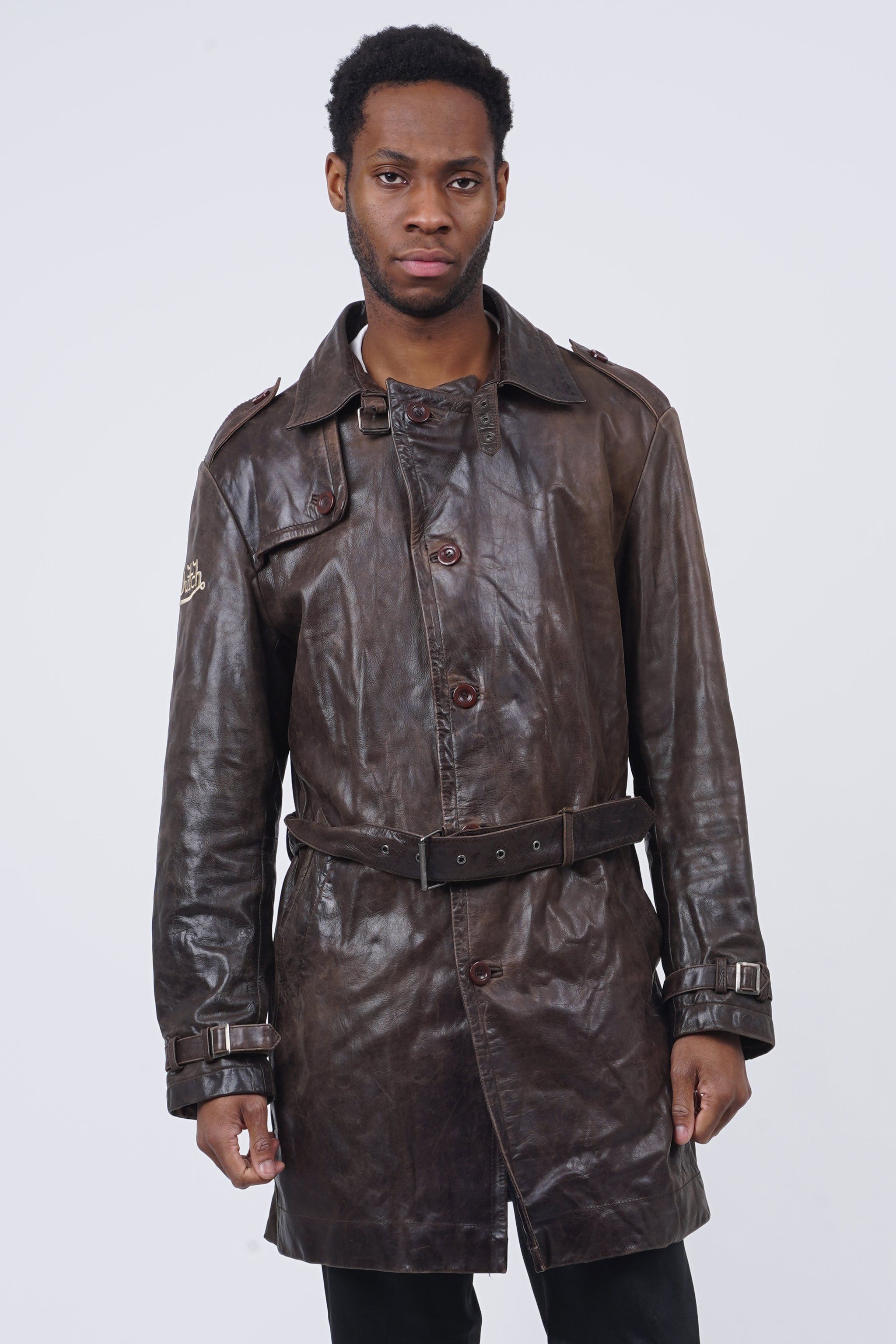 Von Dutch Vintage 80's Von Dutch Brown Leather Coat | Grailed
