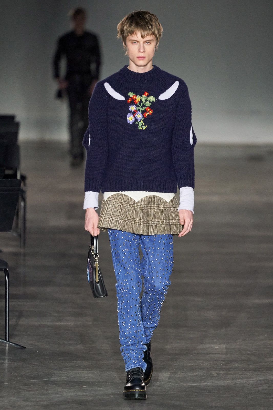 Stefan Cooke Pink Knitted Collar