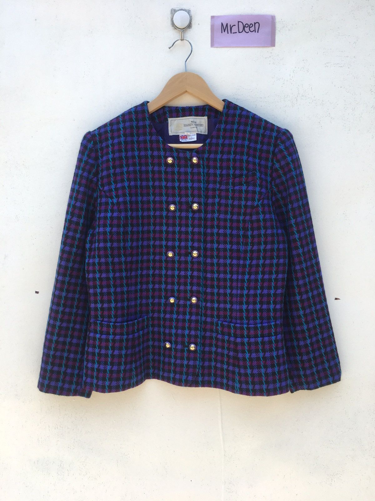 Hardy Amies Vintage Hardy Amies London Wool Jacket Size XS / US 0-2 / IT 36-38 - 1 Thumbnail