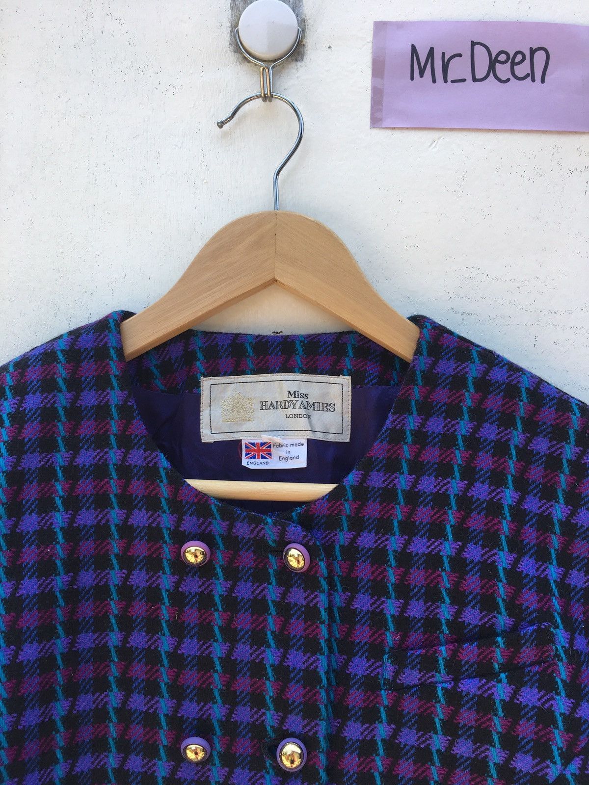 Hardy Amies Vintage Hardy Amies London Wool Jacket Size XS / US 0-2 / IT 36-38 - 6 Thumbnail