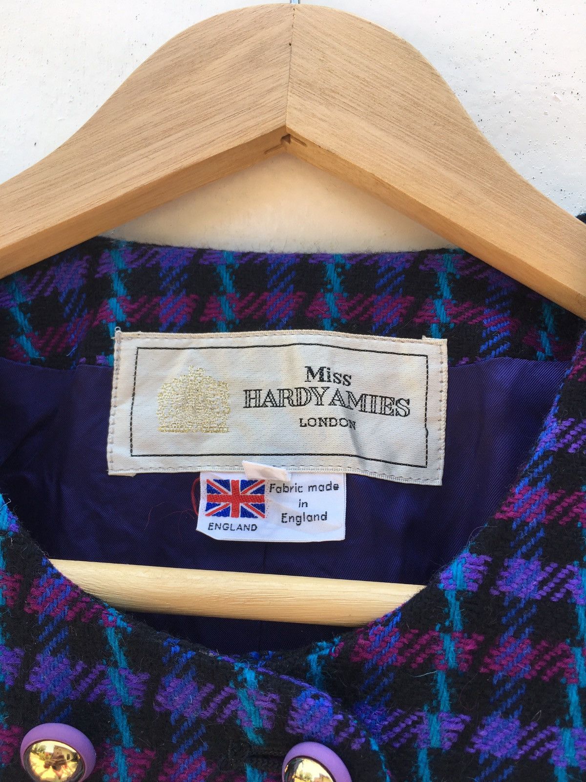 Hardy Amies Vintage Hardy Amies London Wool Jacket Size XS / US 0-2 / IT 36-38 - 7 Thumbnail