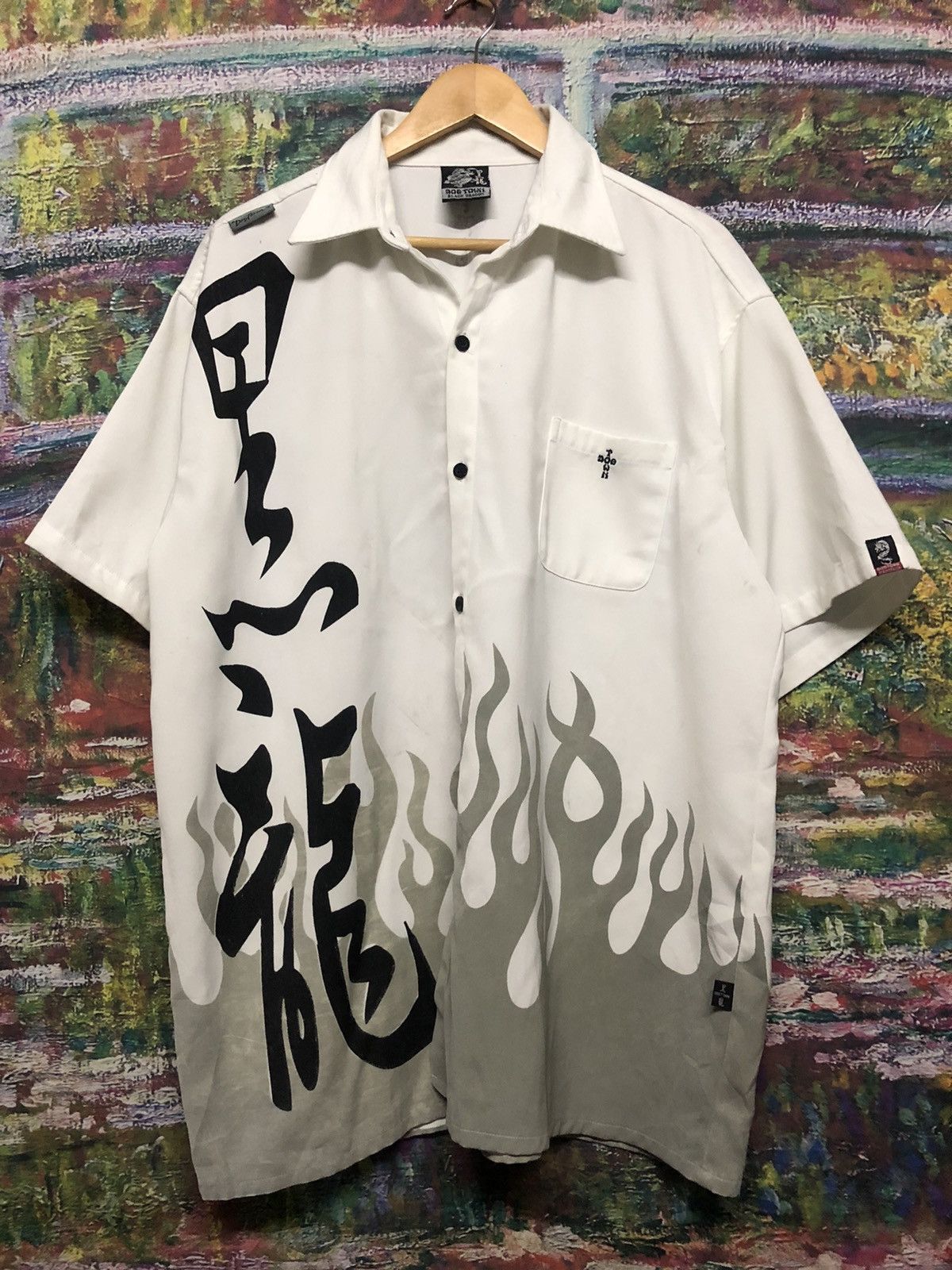 Dogtown Rare 90’s Dog Town Hawaii Style Shirt/Dragon Flame Design Size US XL / EU 56 / 4 - 2 Thumbnail