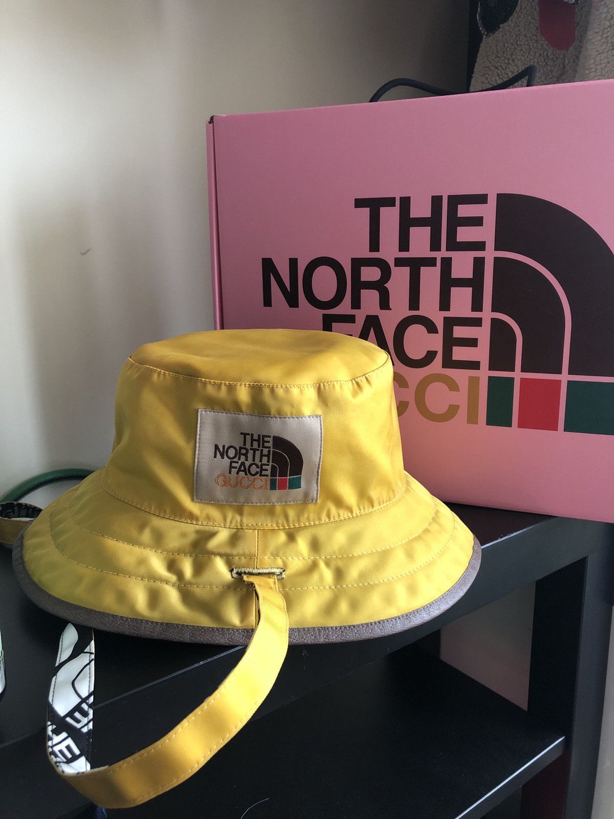 The North Face x Gucci Self Tie Nylon Bucket Hat - Blue Hats