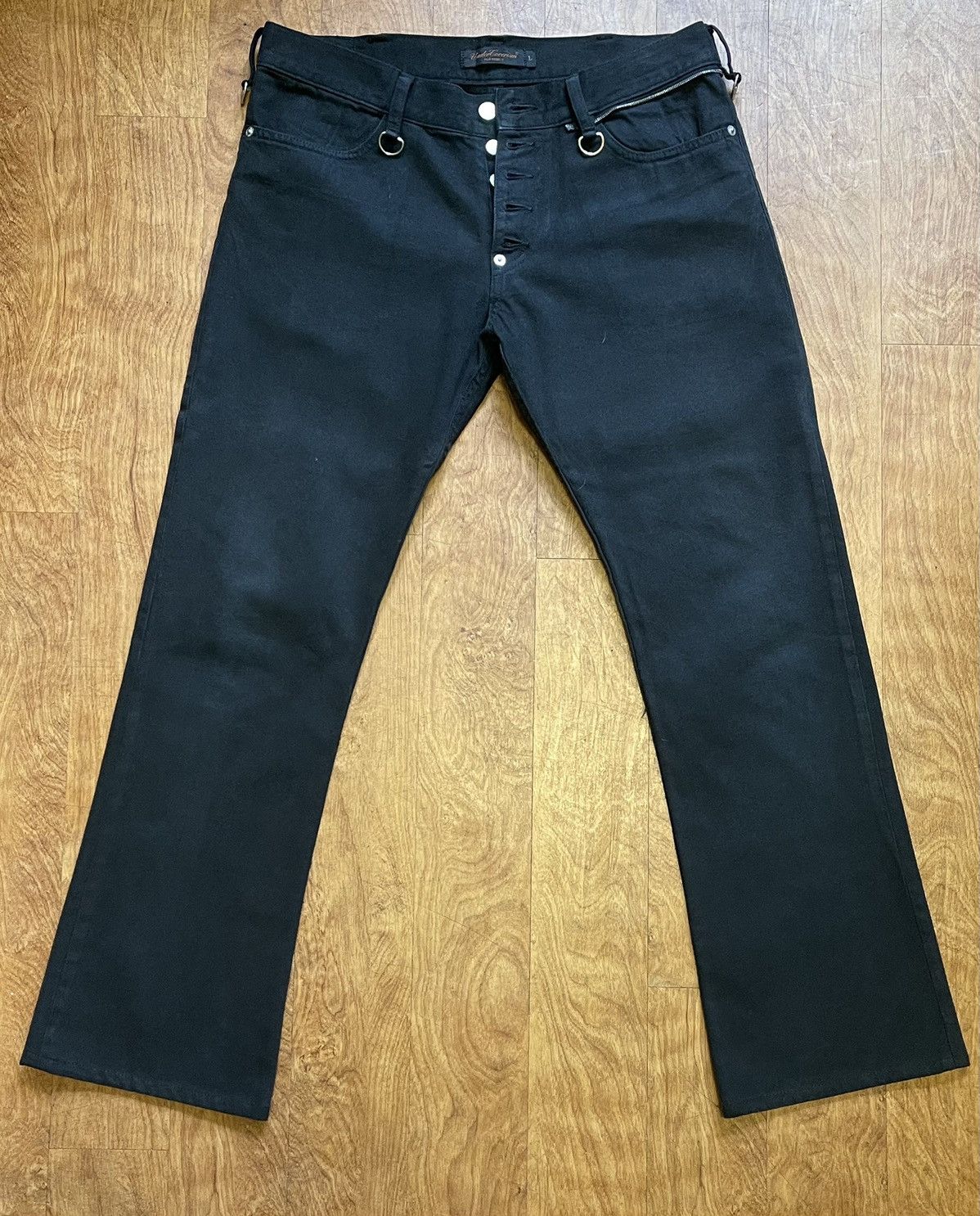 image of Jun Takahashi x Undercover Ss03 Denim Jeans in Black, Men's (Size 31)