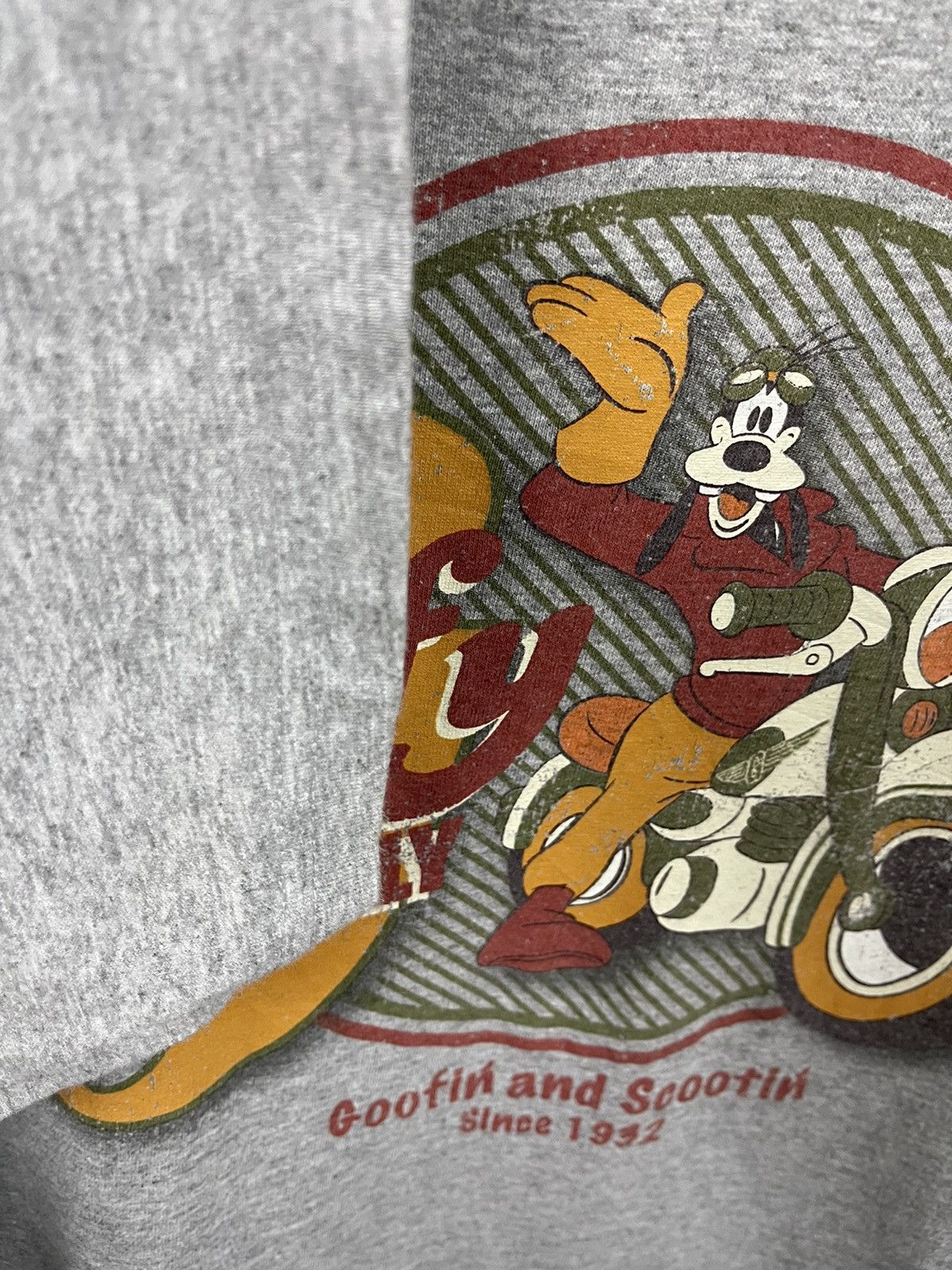 Vintage Goofy Biker Rally Disney Store Shirt
