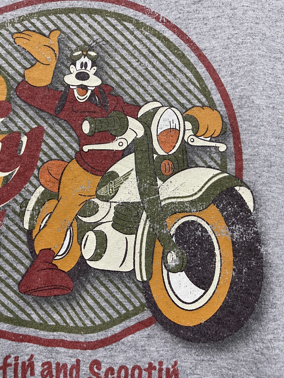 Vintage Goofy Biker Rally Disney Store Shirt