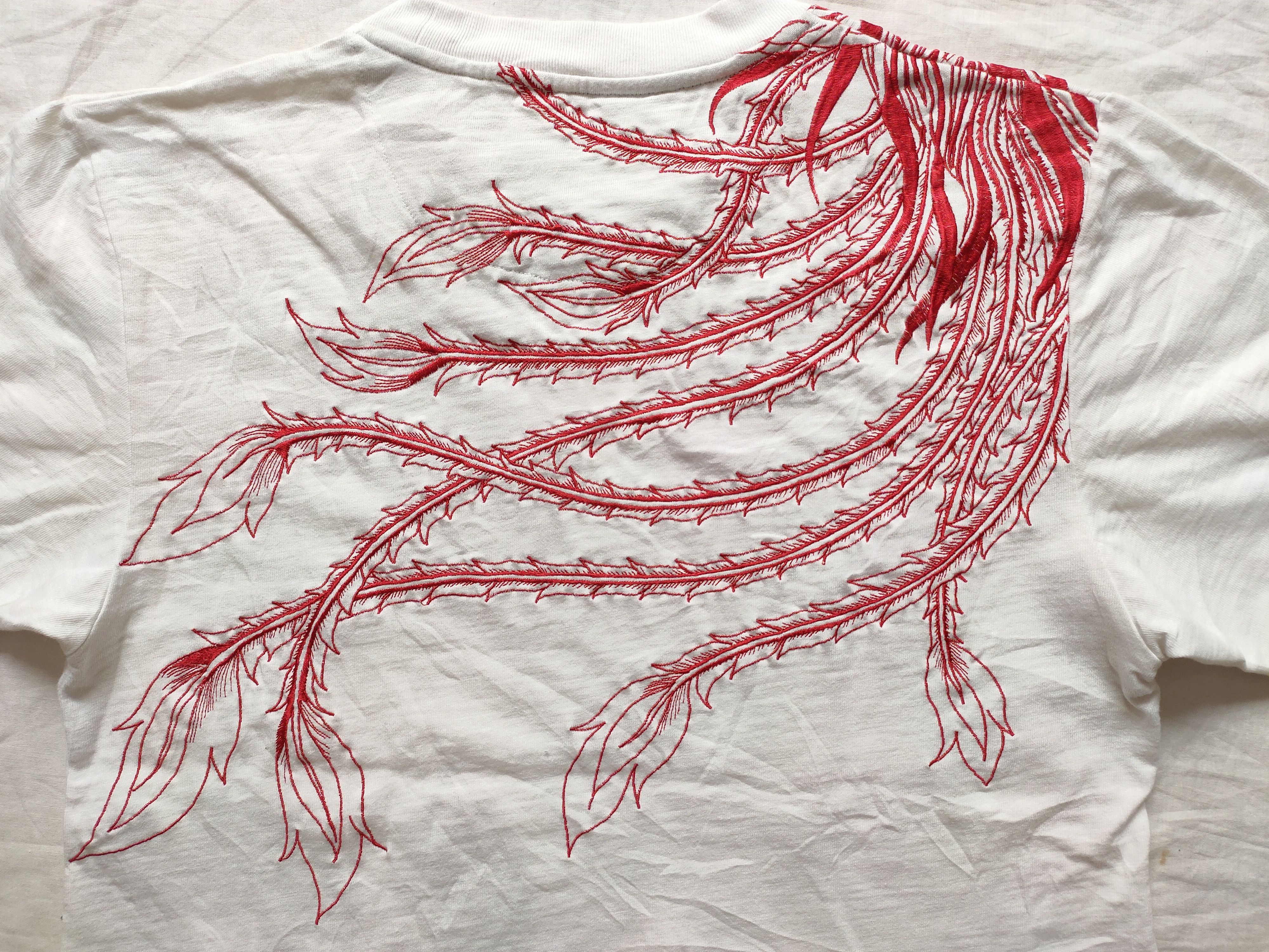 Karakuri Tamashii Sukajan Dragon & Eagle Embroidery Oriental Brand Tshirt Size US M / EU 48-50 / 2 - 5 Thumbnail
