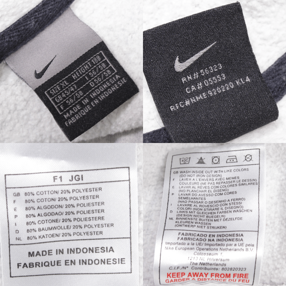 Nike 90S Big Logo Swoosh Fleece Lined Hoodie Size US XL / EU 56 / 4 - 12 Thumbnail