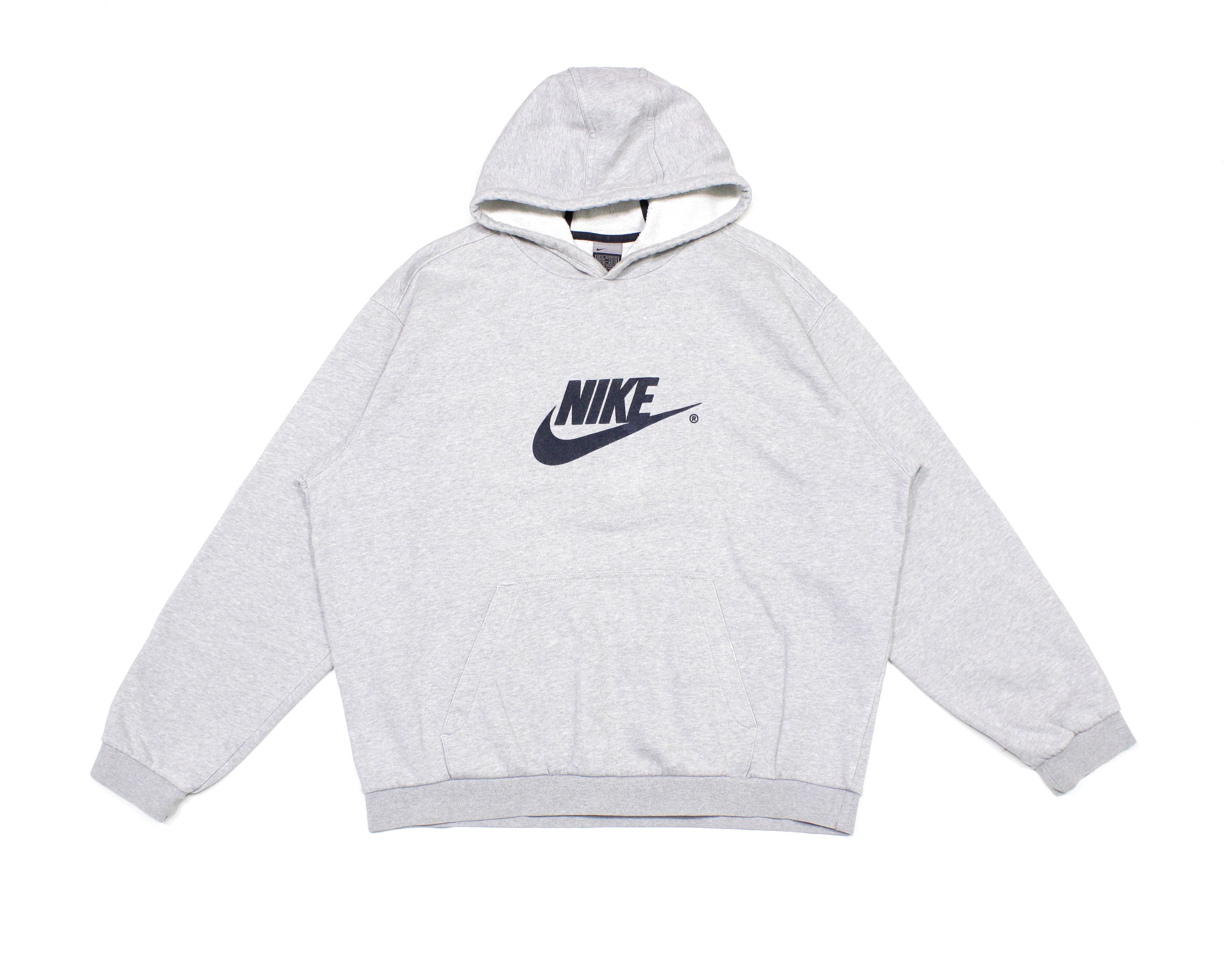 Nike 90S Big Logo Swoosh Fleece Lined Hoodie Size US XL / EU 56 / 4 - 1 Thumbnail