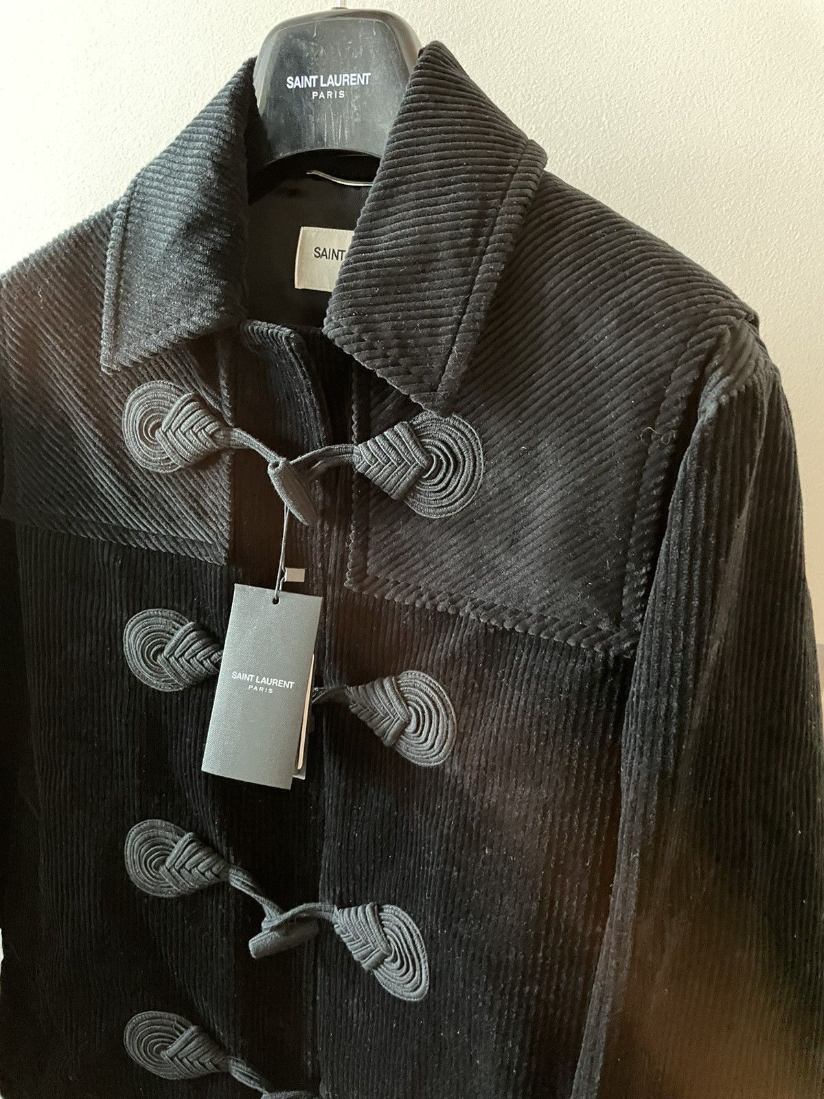 Hedi Slimane × Saint Laurent Paris × Yves Saint Laurent $3,500+Value Limited Edition Corduroy Duffle Jacket Coat New Size US M / EU 48-50 / 2 - 21 Thumbnail