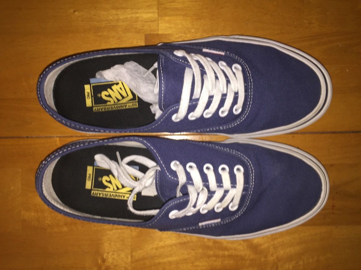 Vans 2016 VANS AUTHENTIC PRO 50TH '74 NAVY BLUE WHITE ERA Size US 10 / EU 43 - 4 Thumbnail
