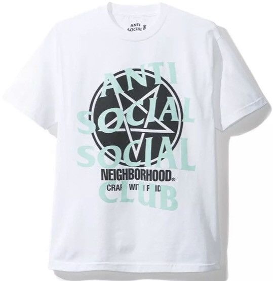 s*o様 NEIGHBORHOOD Anti Social Social Clu Anti Social Social Club X Neighborhood White Tee