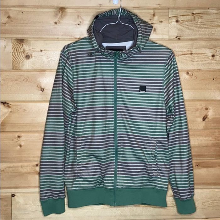 Bench Bench Urbanwear Striped Zip Hooded Jacket Medium Grailed