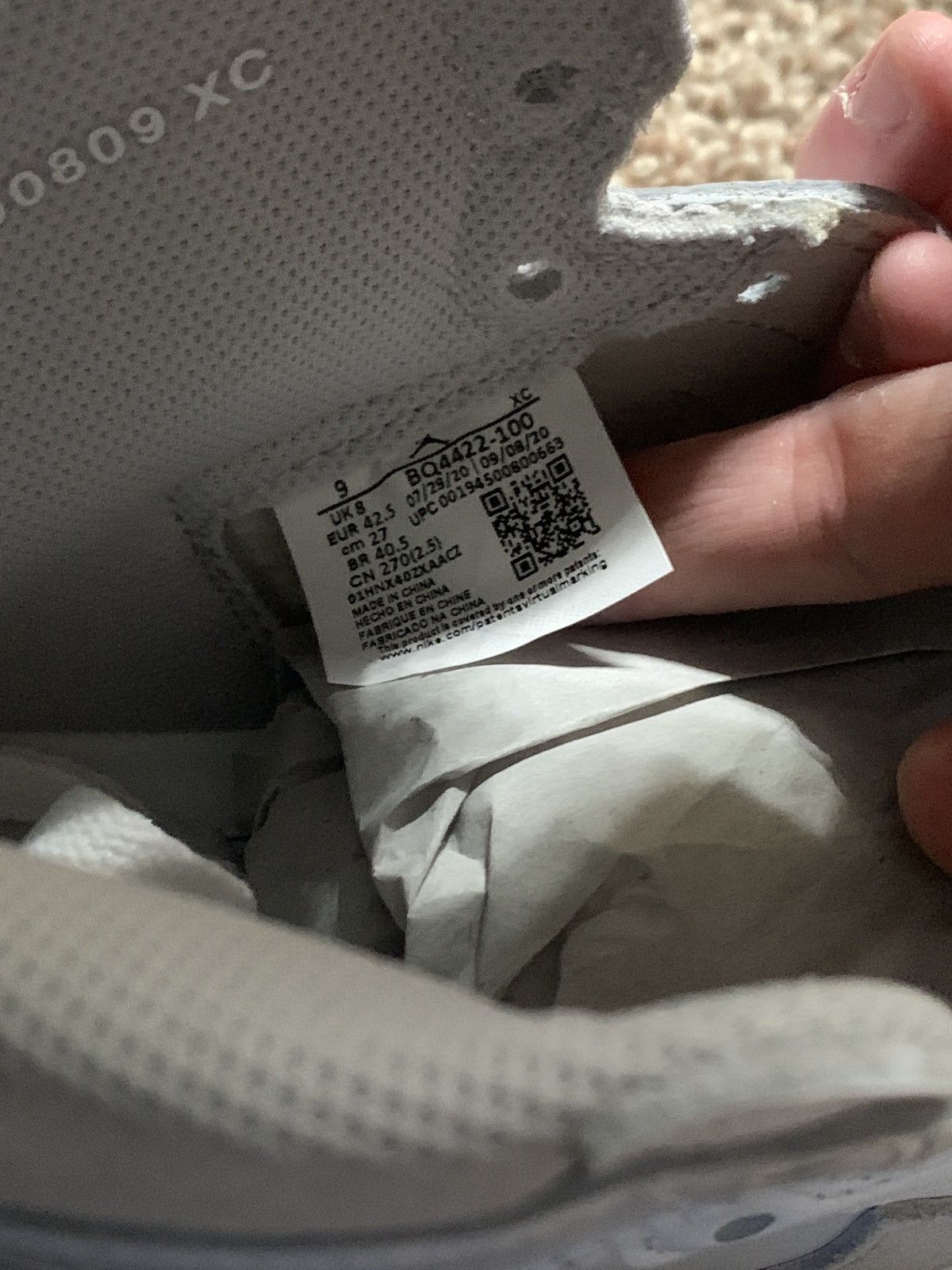 Jordan Brand Air Jordan 1 HI 85 OG White/Neutral Grey Size US 9 / EU 42 - 6 Thumbnail