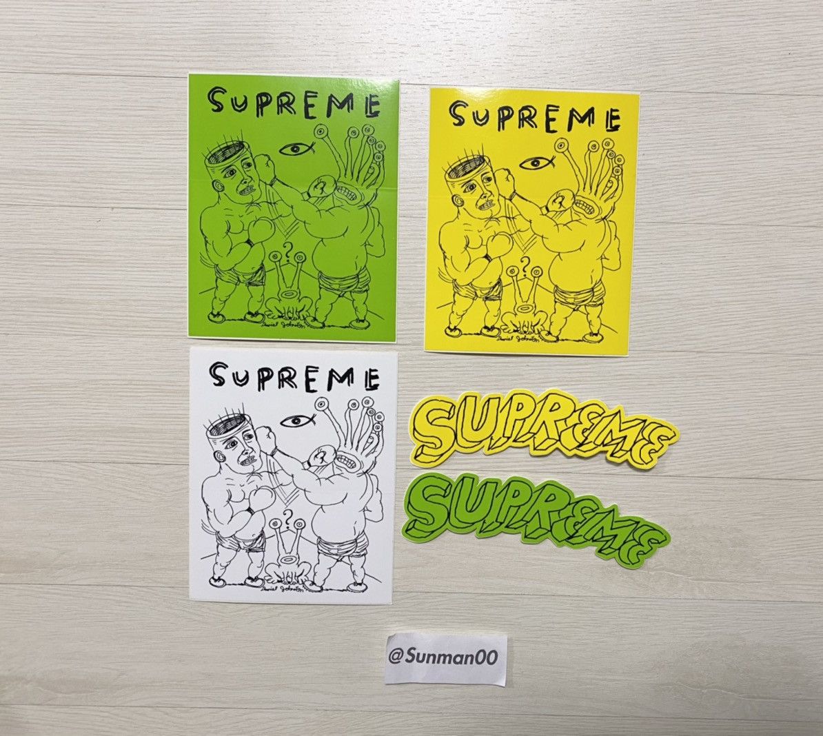 2012 Supreme Daniel Johnston Sticker set