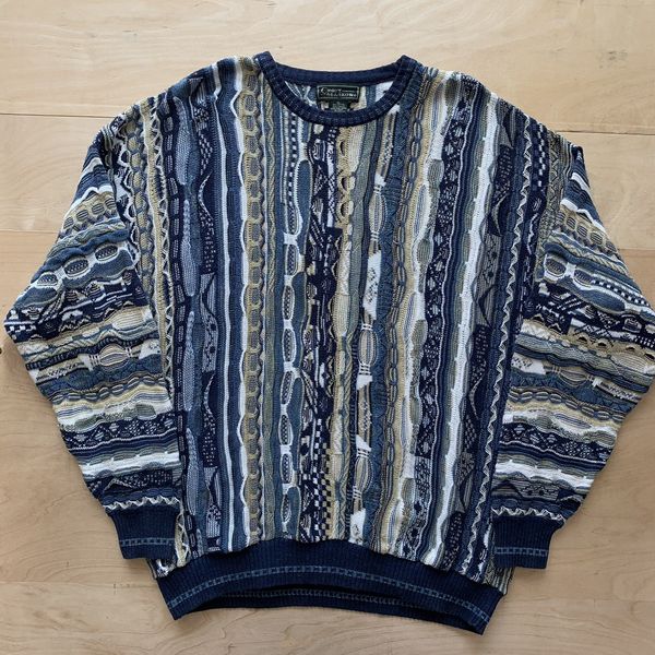 Vintage Vintage Coogi Sweater XL Multicolor Knit Notorious BIG Grailed