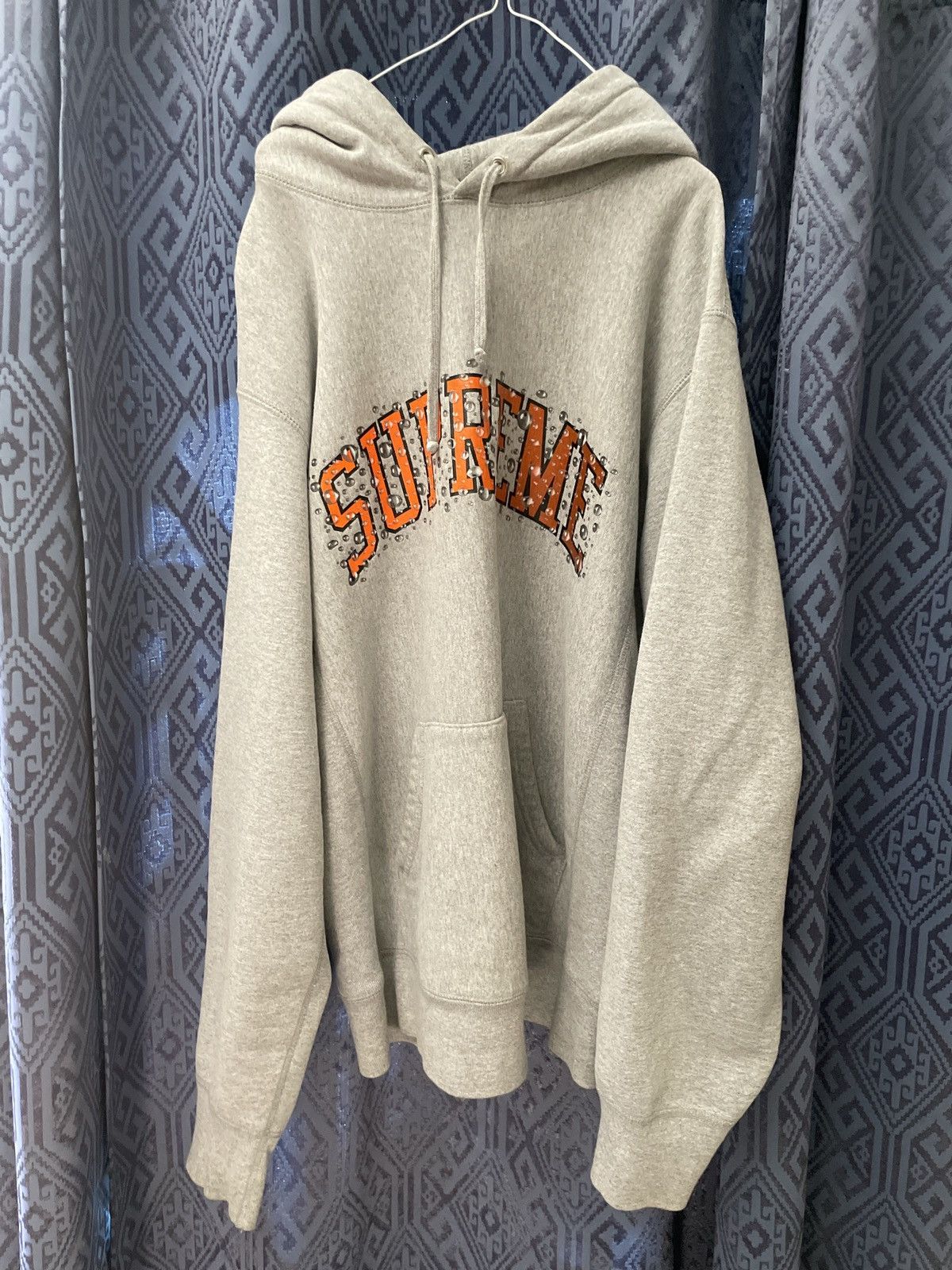 Supreme 2018 Supreme Water Arc Hooded Sweatshirt Heather Grey ...