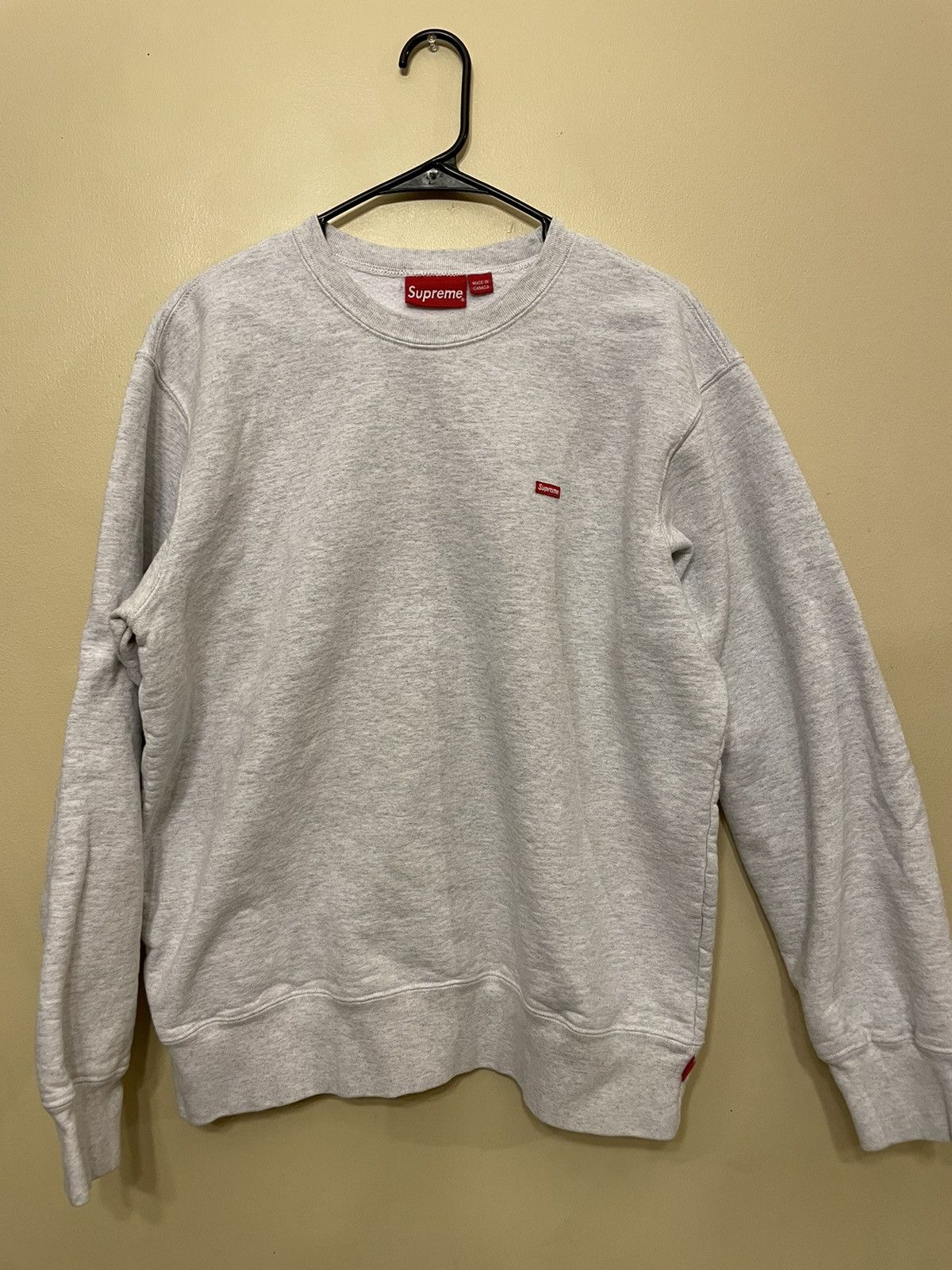 Supreme Supreme Small Box Logo Crewneck (Ash Grey) Size XL | Grailed