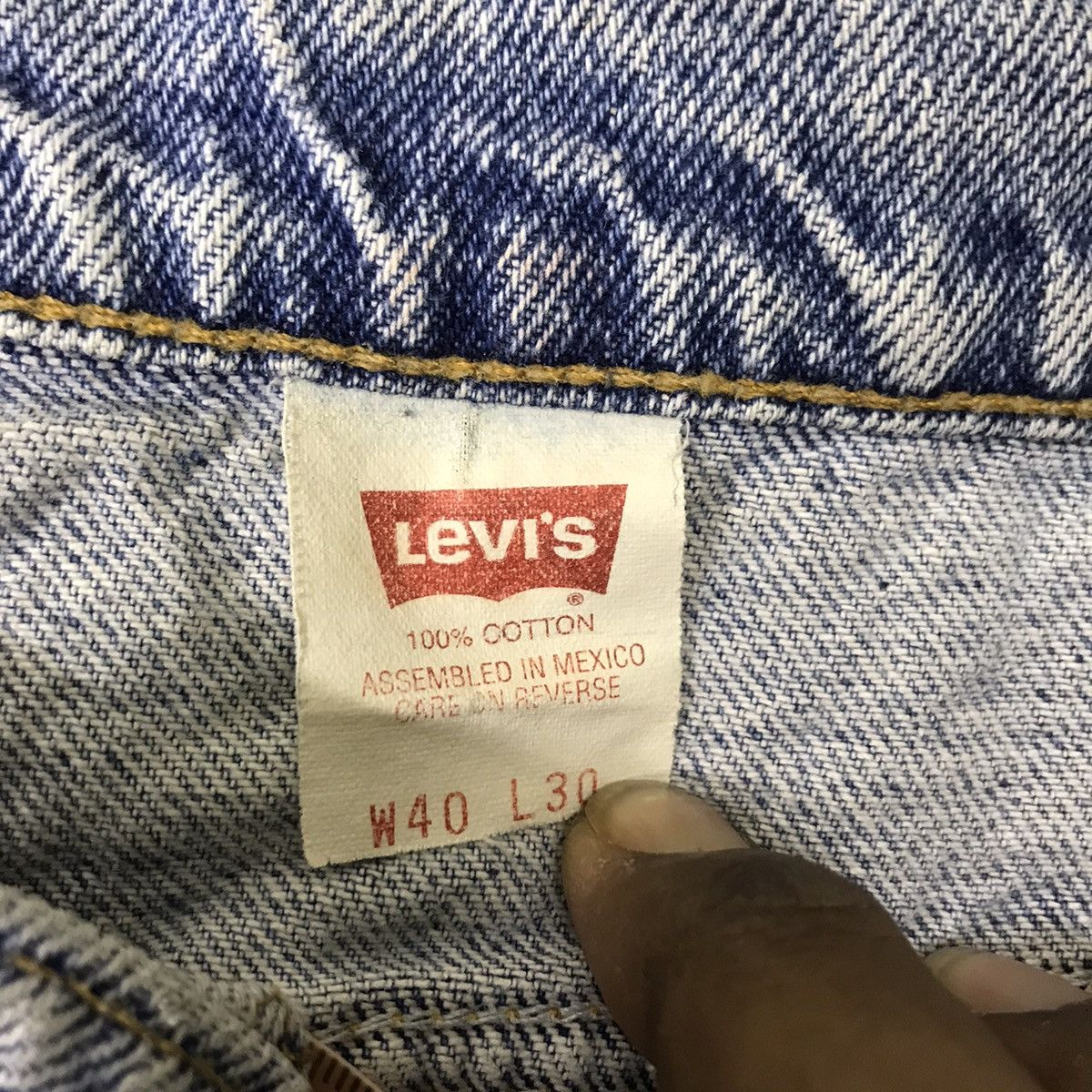 Levi's Vintage 90s Levis 505 Acid Wash Jeans Size US 39 - 5 Thumbnail
