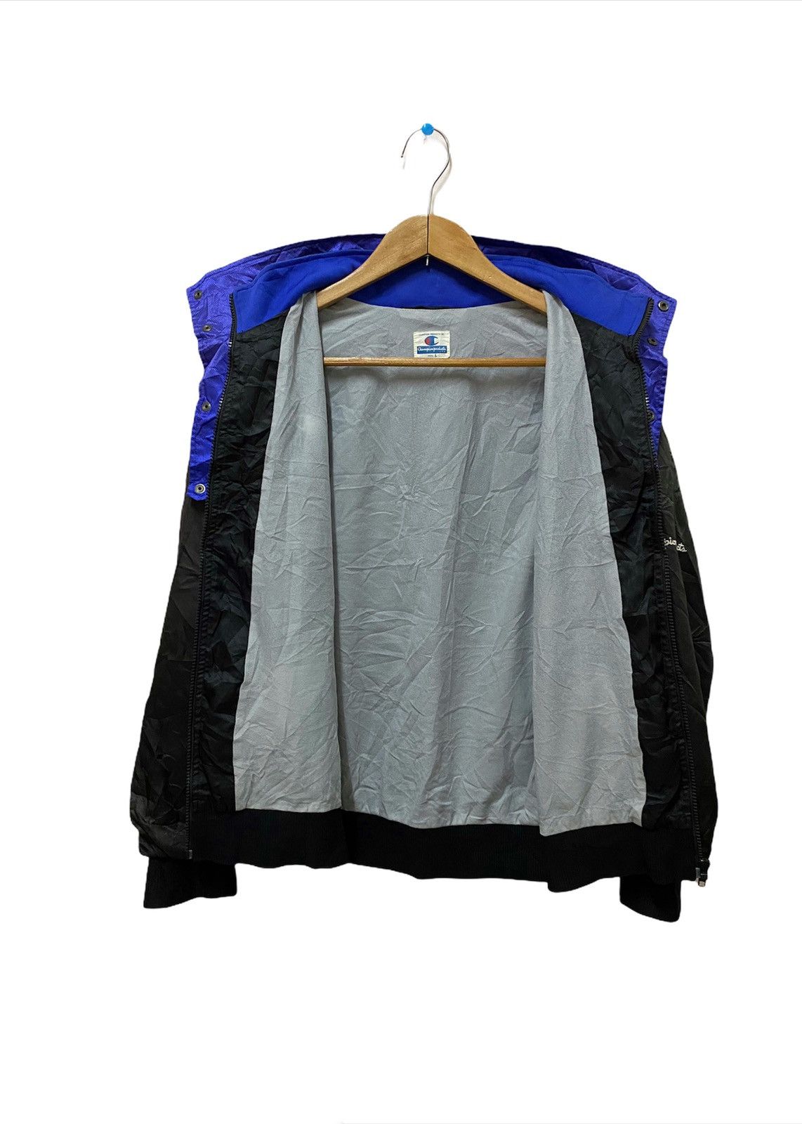 Champion × Japanese Brand Champion Bomber Black Oversize jacket Size US L / EU 52-54 / 3 - 2 Thumbnail