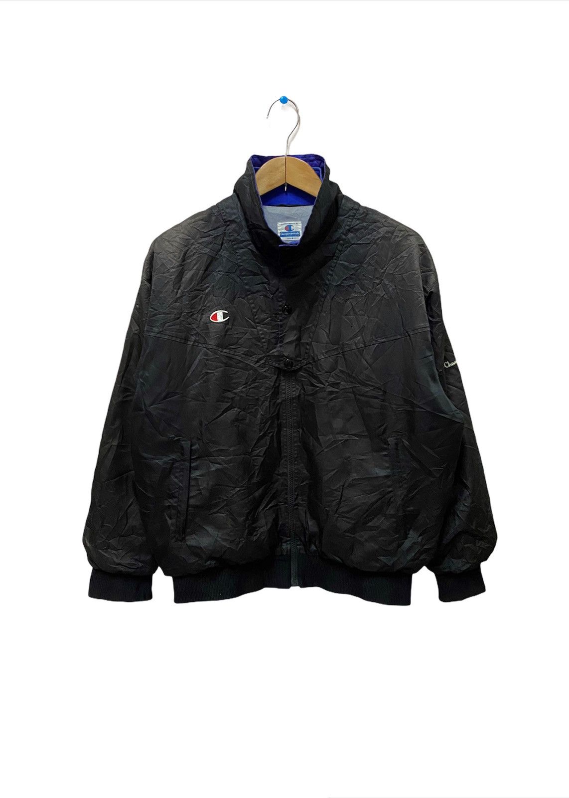 Champion × Japanese Brand Champion Bomber Black Oversize jacket Size US L / EU 52-54 / 3 - 1 Thumbnail