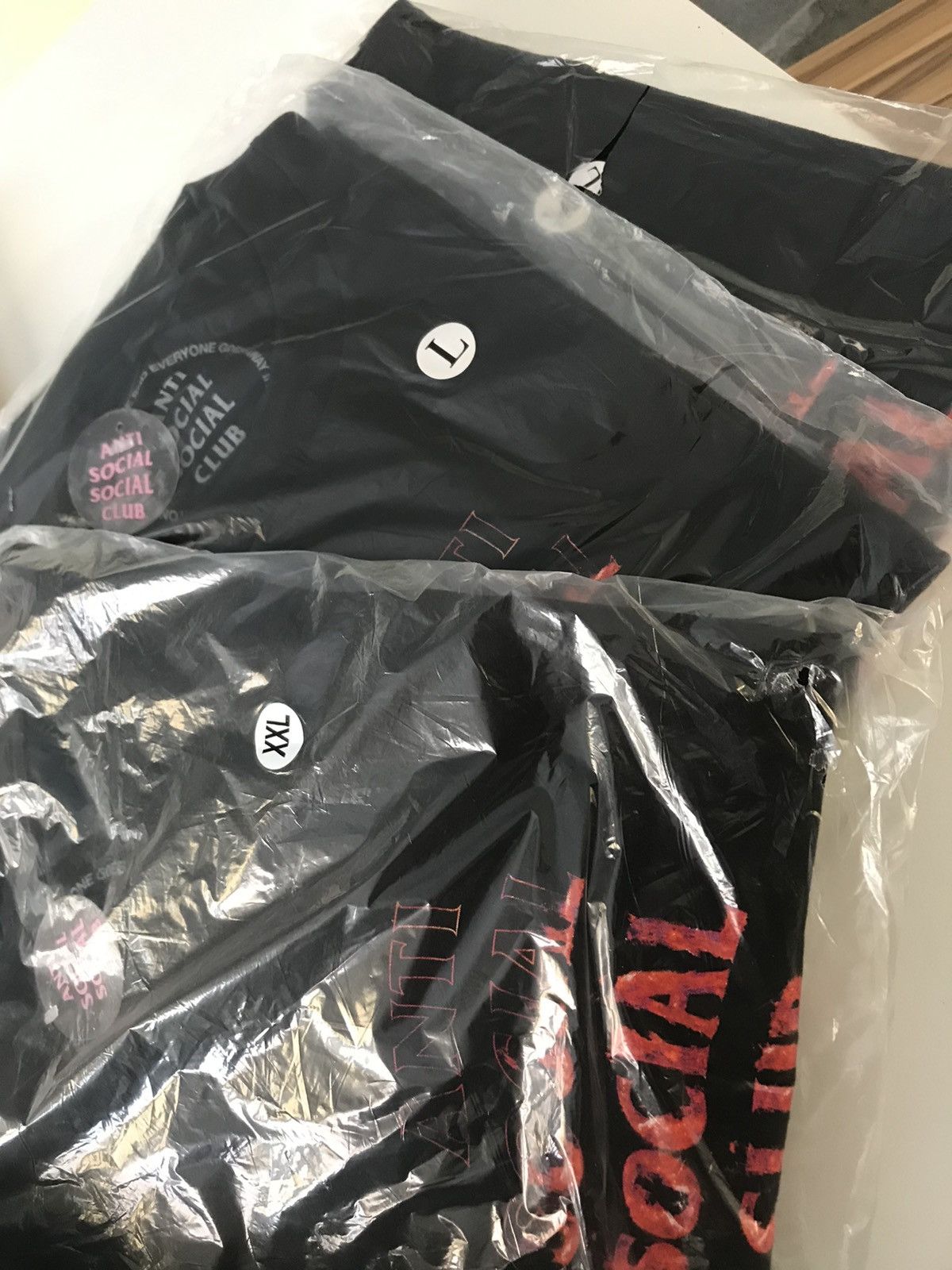 Anti Social Social Club Members Only Link A Fire Inside Black Tee Pink Flame 2XLarge Size US XXL / EU 58 / 5 - 2 Thumbnail