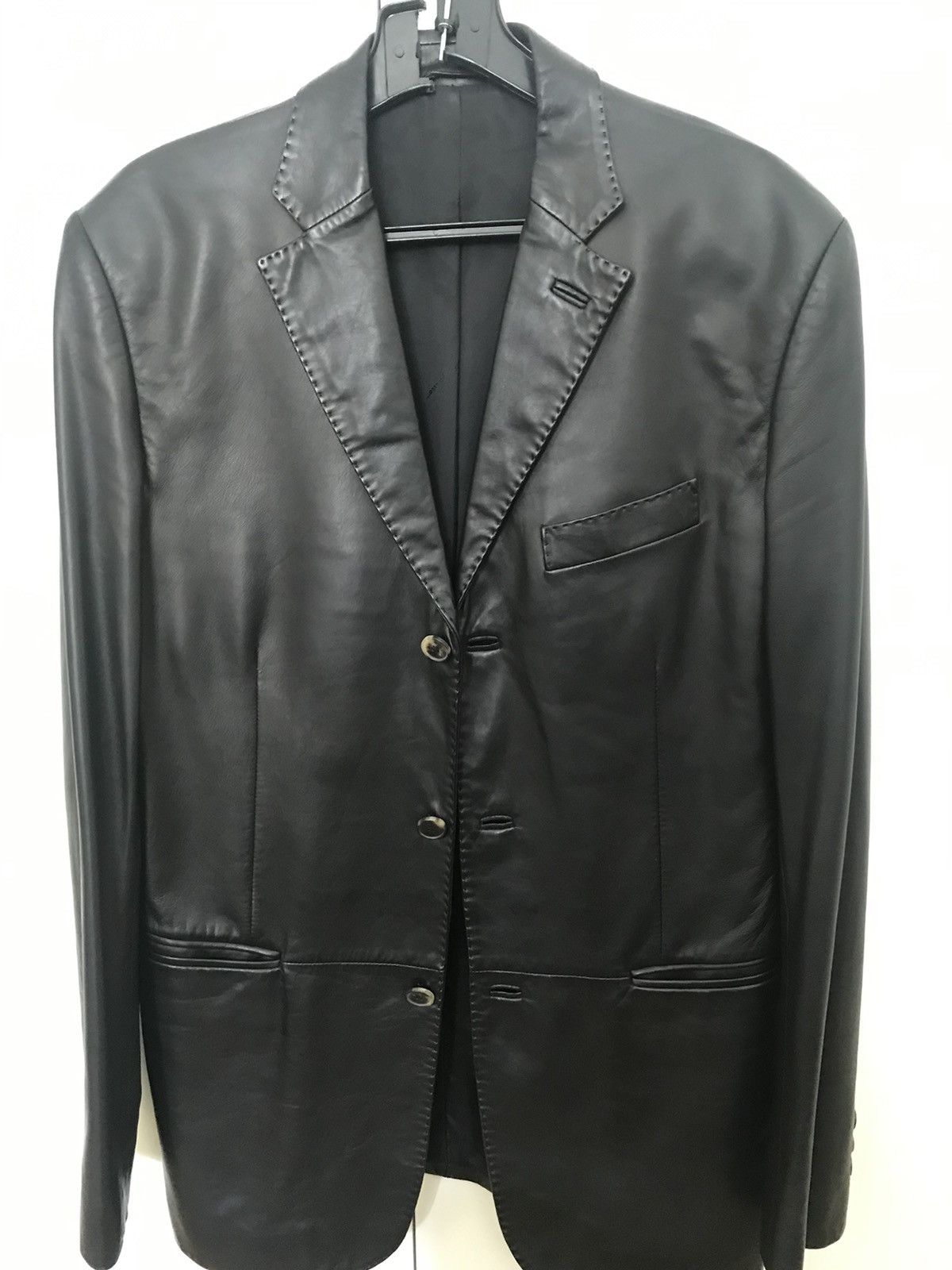 Salvatore Ferragamo Ferragamo soft leather blazer Size US M / EU 48-50 / 2 - 1 Thumbnail