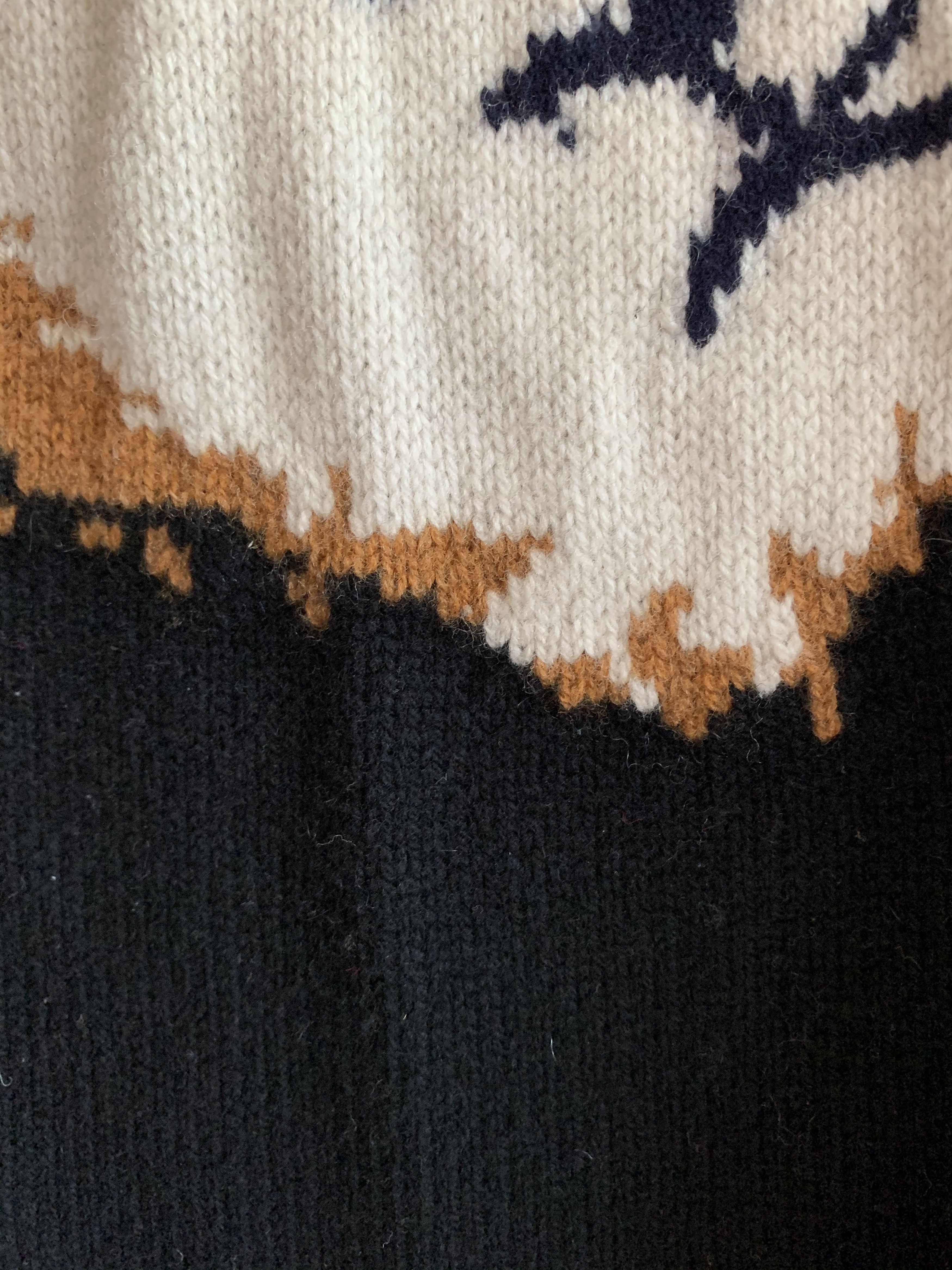 Maison Kitsune Fox Embroidered Crew Neck Knit Size US S / EU 44-46 / 1 - 8 Thumbnail