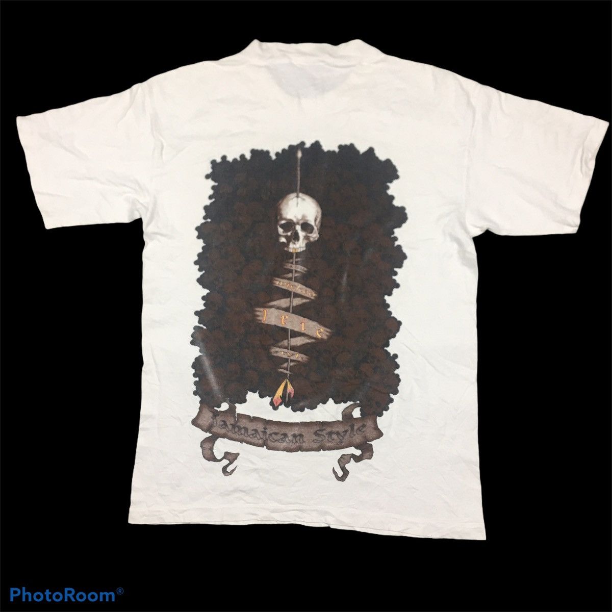Santa Cruz Skateboards Vintage Jamaican Style Skull Design T-Shirt Size US M / EU 48-50 / 2 - 5 Thumbnail