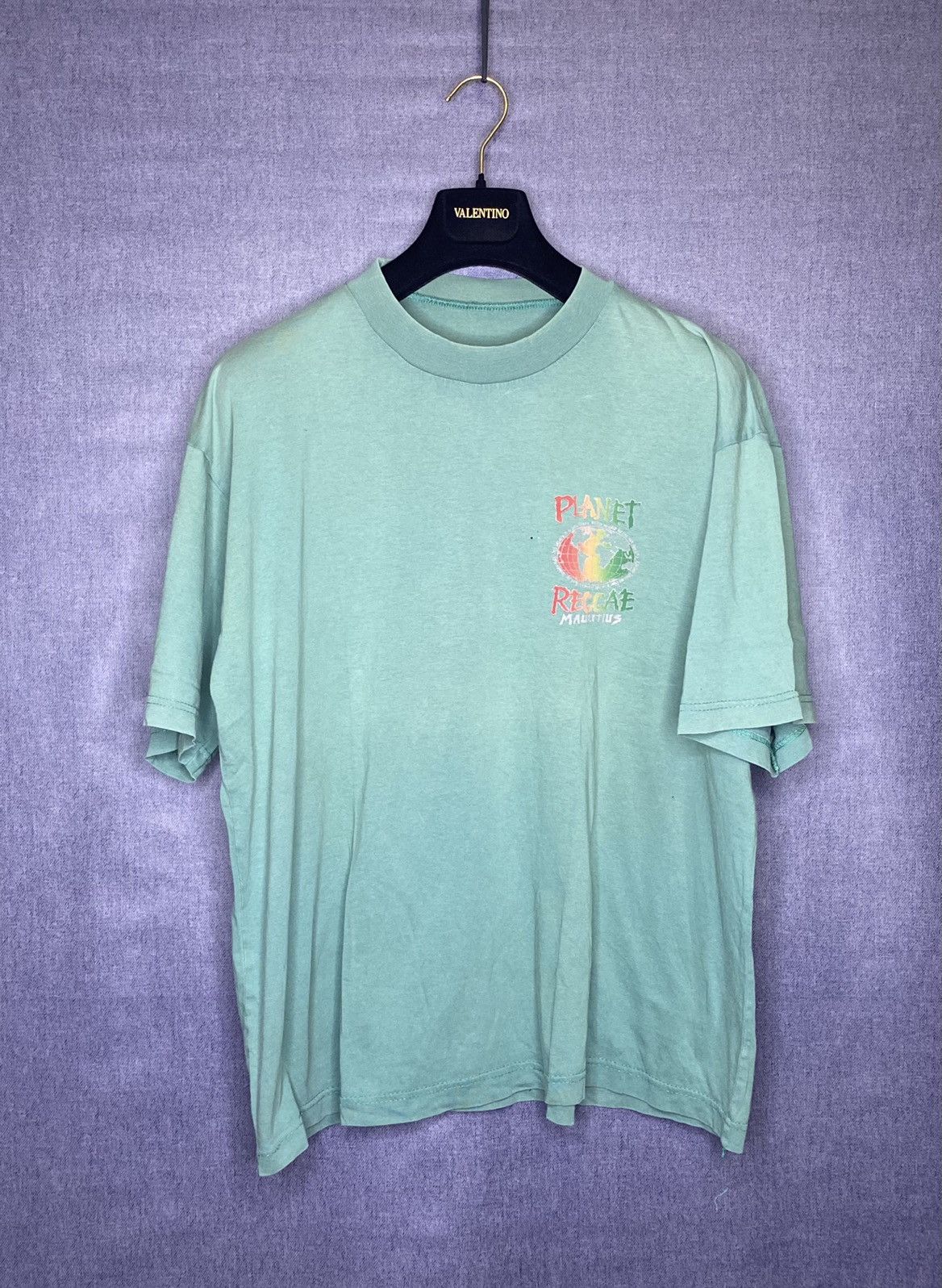 Band Tees × Vintage Vintage 90s Planet Reggae T shirt bob marley Size US L / EU 52-54 / 3 - 2 Thumbnail