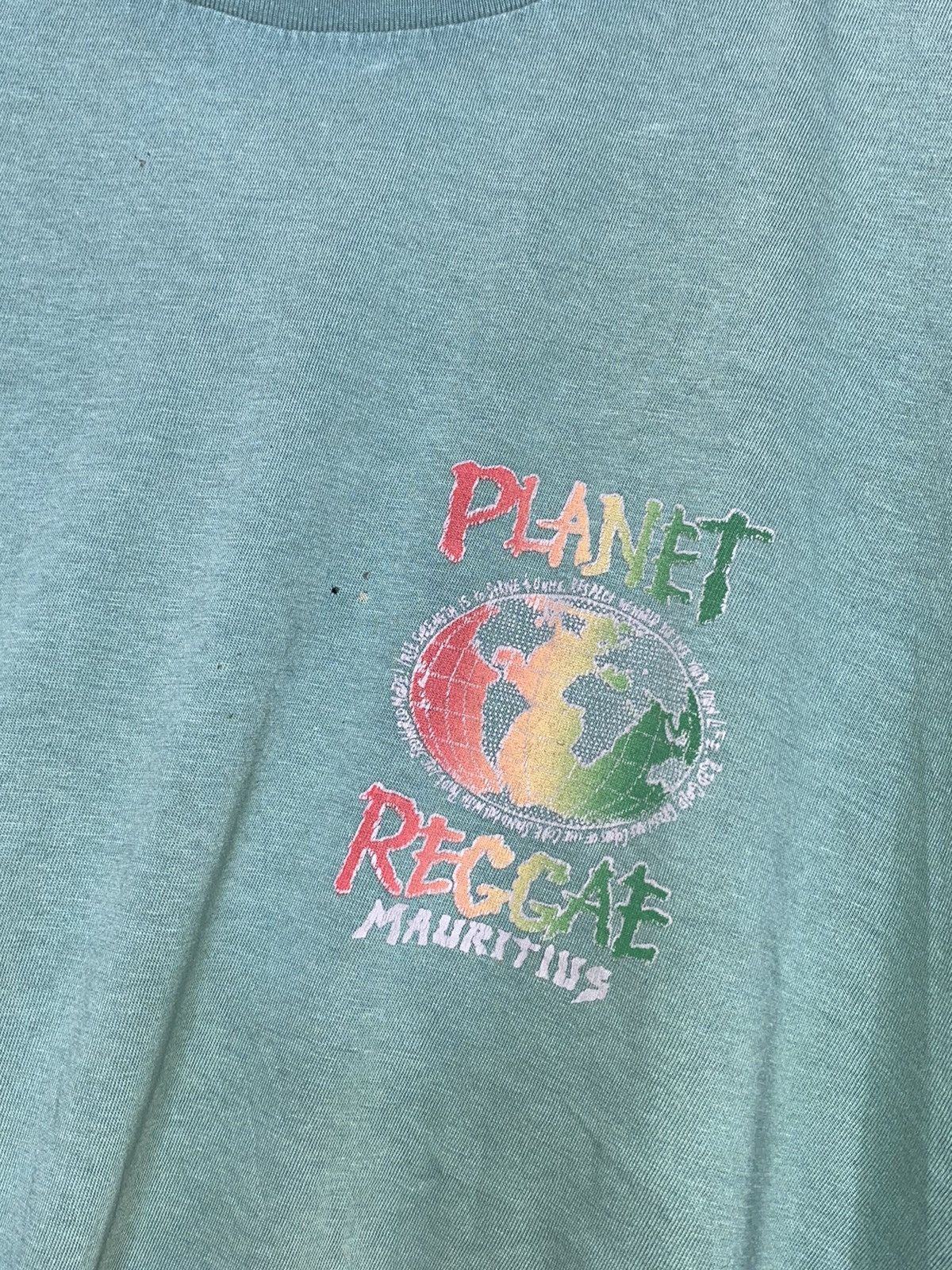 Band Tees × Vintage Vintage 90s Planet Reggae T shirt bob marley Size US L / EU 52-54 / 3 - 4 Thumbnail