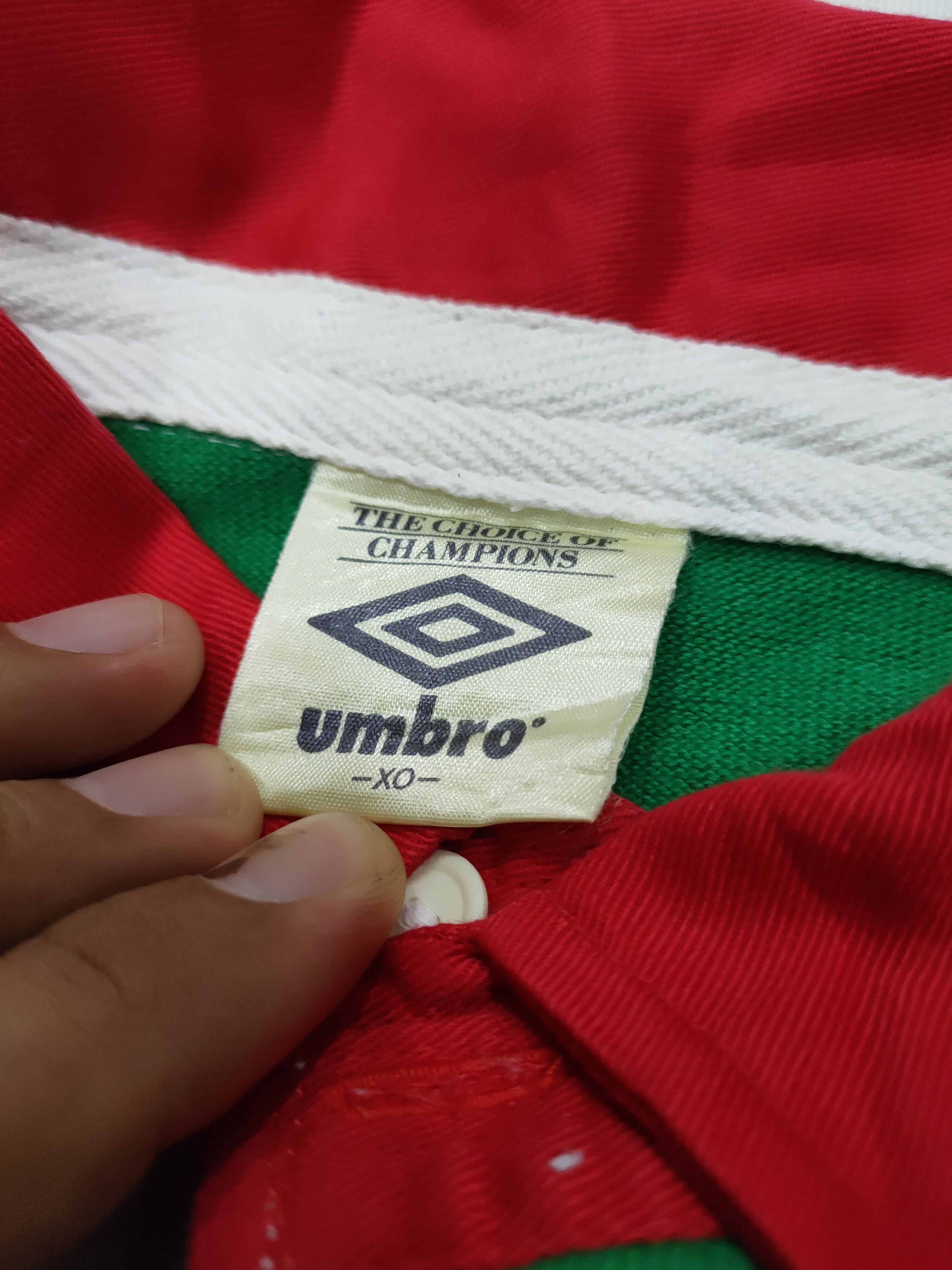 Umbro × Vintage VINTAGE SINGLE STITCHES RUGBY SHIRT JAPAN Size US L / EU 52-54 / 3 - 9 Thumbnail