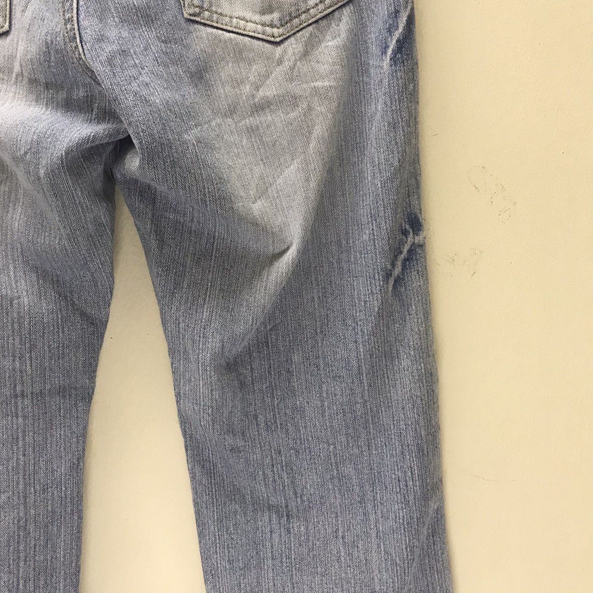 Karakuri Tamashii Japanese Sukajan Dragon Distressed Denim embroidery Jeans Size US 33 - 13 Thumbnail