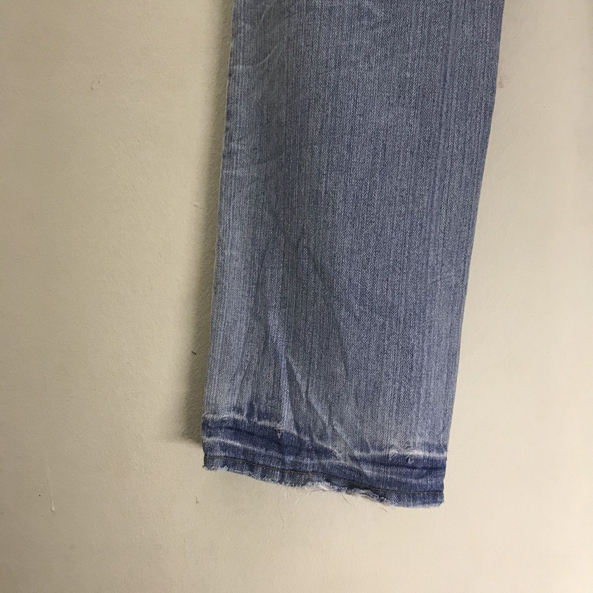 Karakuri Tamashii Japanese Sukajan Dragon Distressed Denim embroidery Jeans Size US 33 - 14 Thumbnail