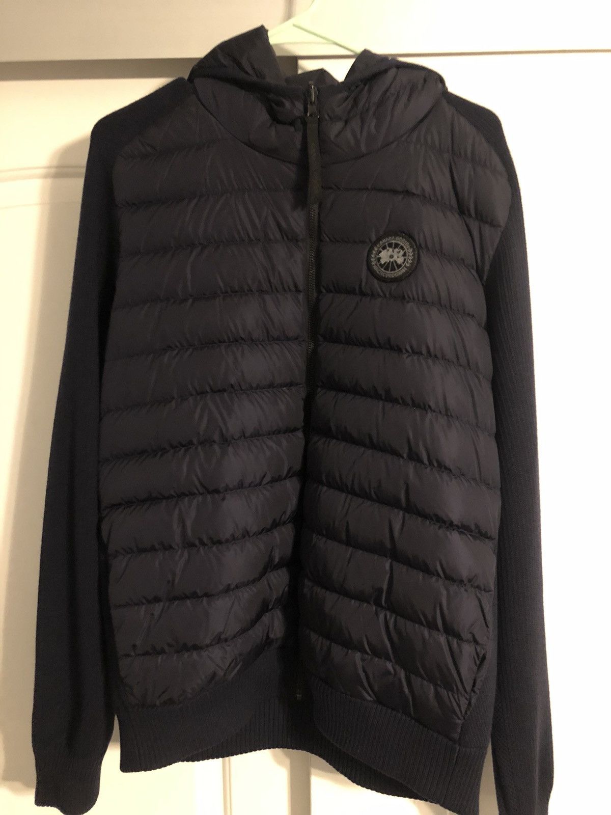 Canada Goose Hybridge Knit Reversible Hoodie Black Label Grailed