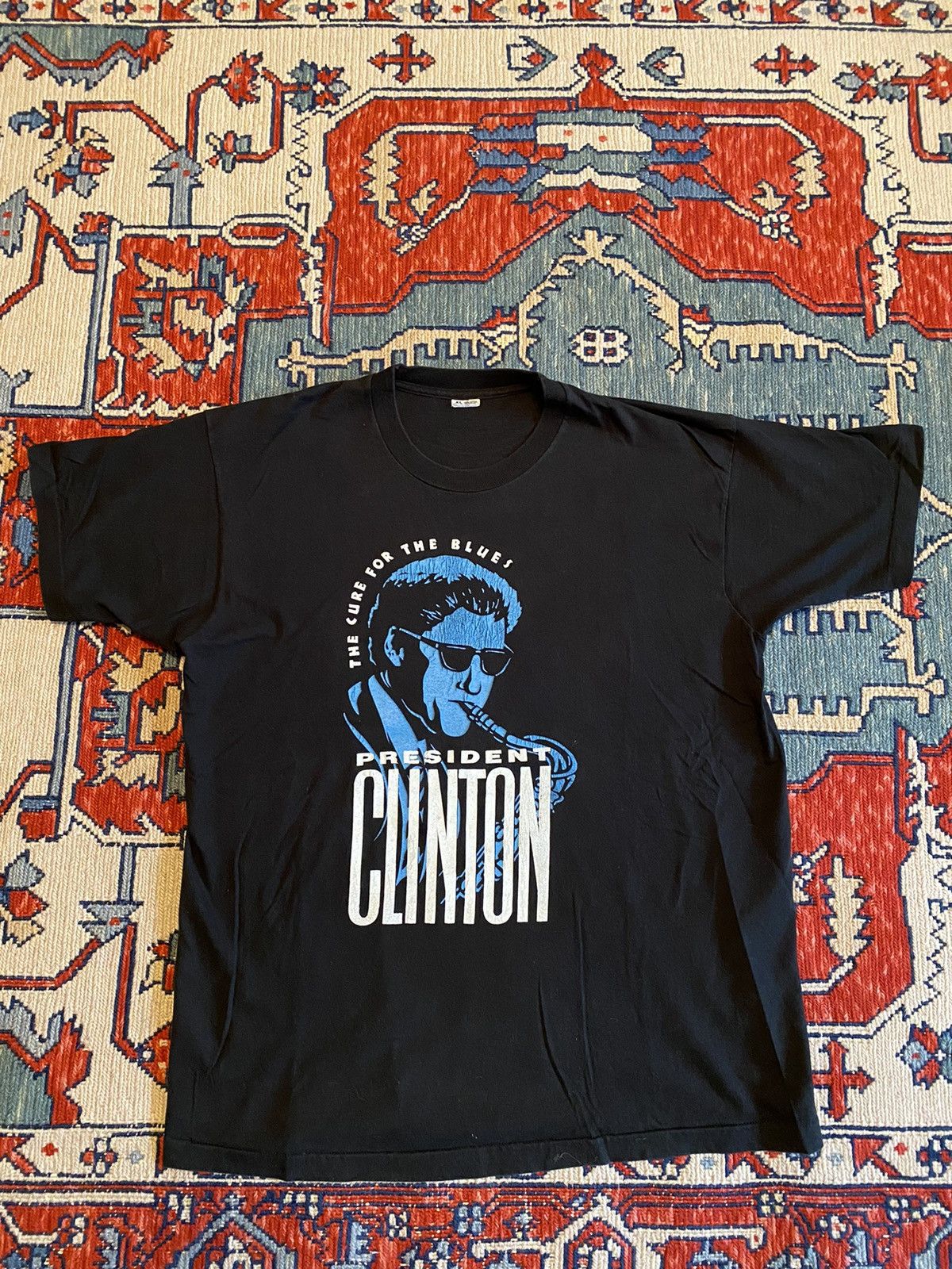 Bill Hillary Clinton Vtg T Shirt sold L 90s Cartoon