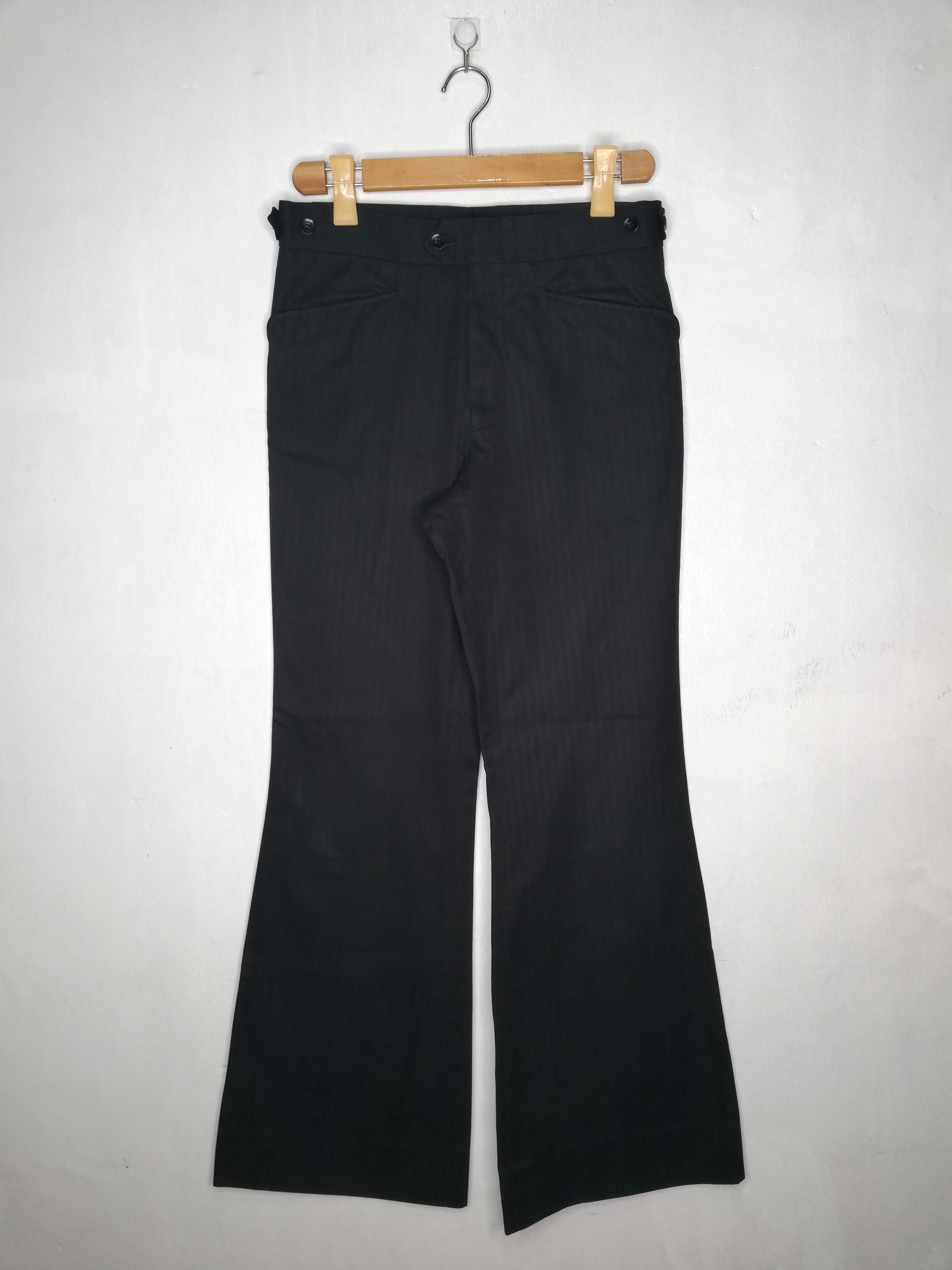 Gucci Gucci - Tom Ford - Flared Chalk Stripe Trousers Size US 28 / EU 44 - 1 Thumbnail